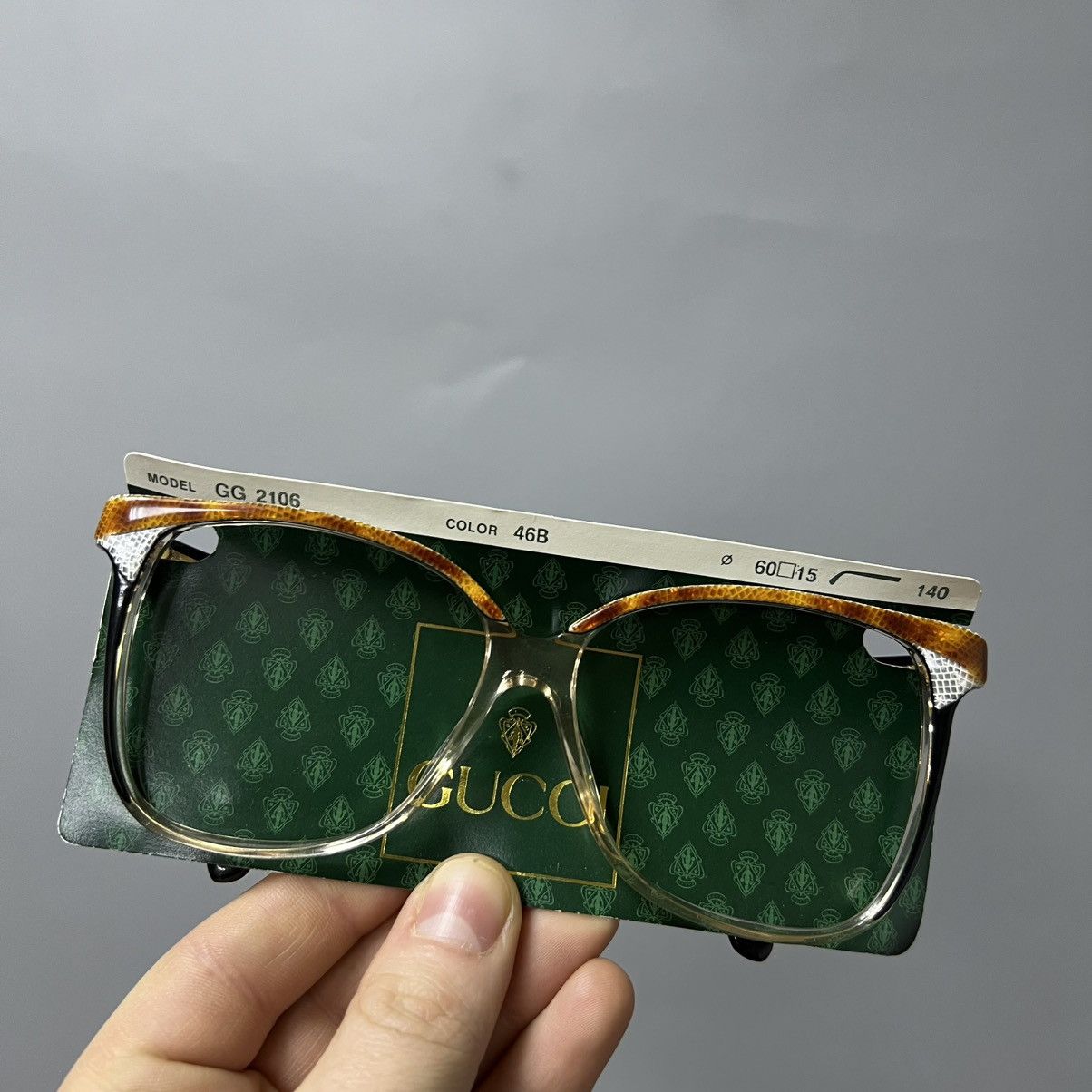 Gucci × Vintage Gucci VINTAGE 80s Eyeglass Frame NEW dead stock Size ONE SIZE - 7 Thumbnail