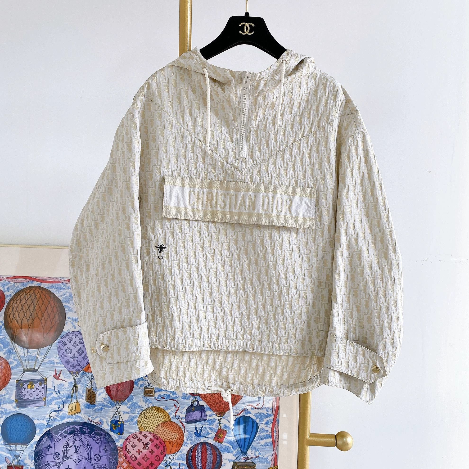Dior full logo beige XS jacket