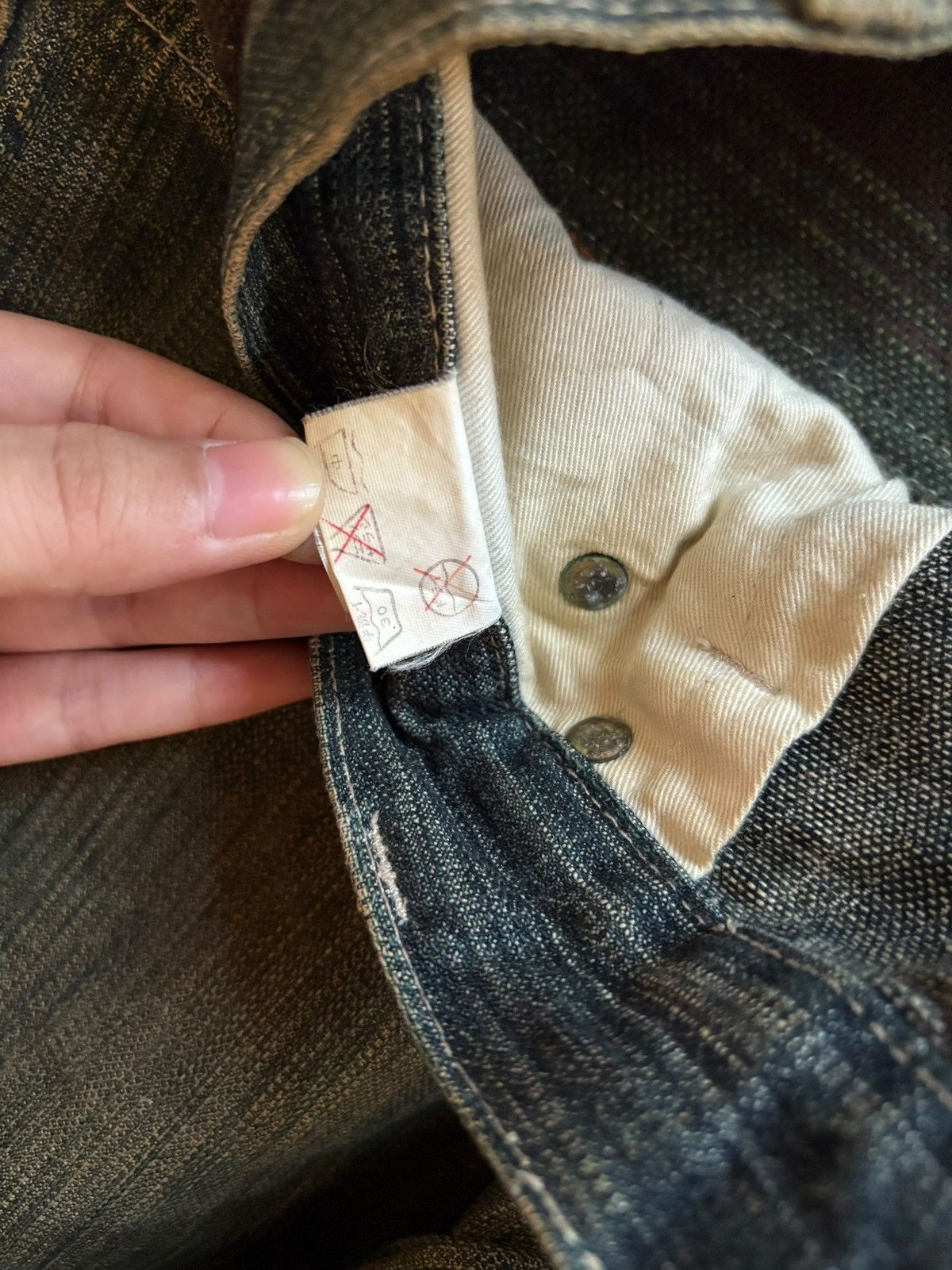 Japanese Brand Vintage Japanese Brand Rusty Mud Wash Loose Baggy Jeans Size US 34 / EU 50 - 12 Thumbnail