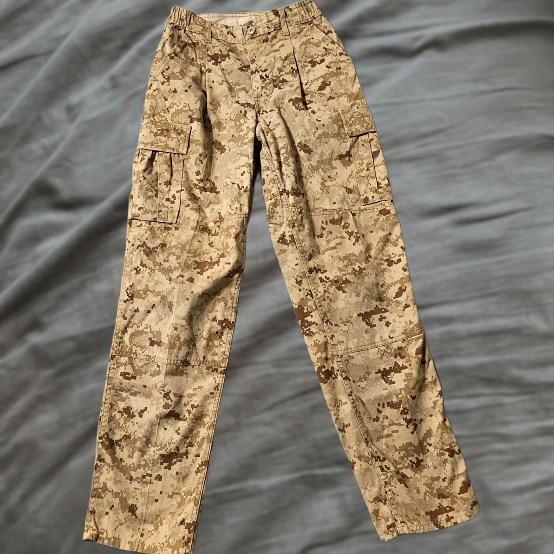 Vintage MARINES DESERT MARPAT CAMO MCCUU TROUSERS PANTS US Small R NSN 8415-01-527-2042 Size US 29 - 1 Thumbnail