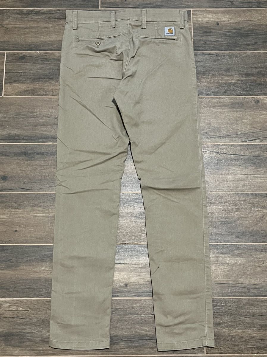 Carhartt × Carhartt Wip × Vintage Vintage Carhartt Sid Slim Beige Chino Pants Size US 31 - 5 Thumbnail
