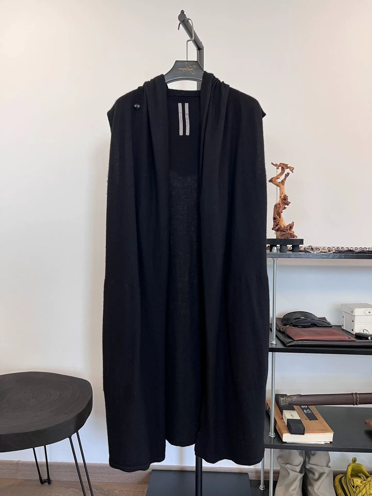 Rick Owens Rick Owens Mid-Length Knit Cashmere Sleeveless Hooded Vest Size US L / EU 52-54 / 3 - 1 Thumbnail
