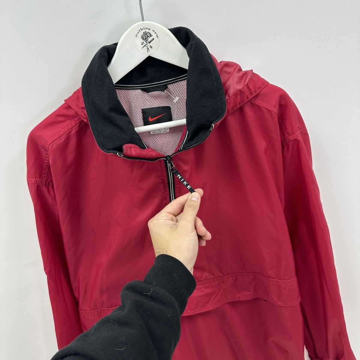 Vintage Vintage 90s Nike Windbreaker Anorak Embroidered logo y2k og Size US L / EU 52-54 / 3 - 6 Thumbnail