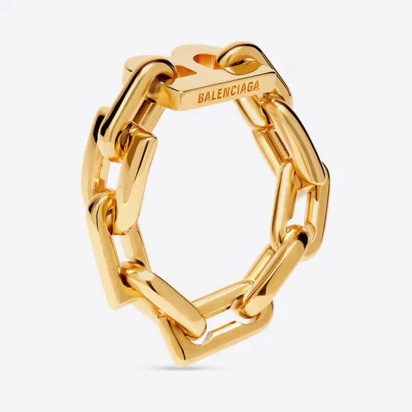 o1bcso1str1024 Size: 60 / B Chain Ring in Gold