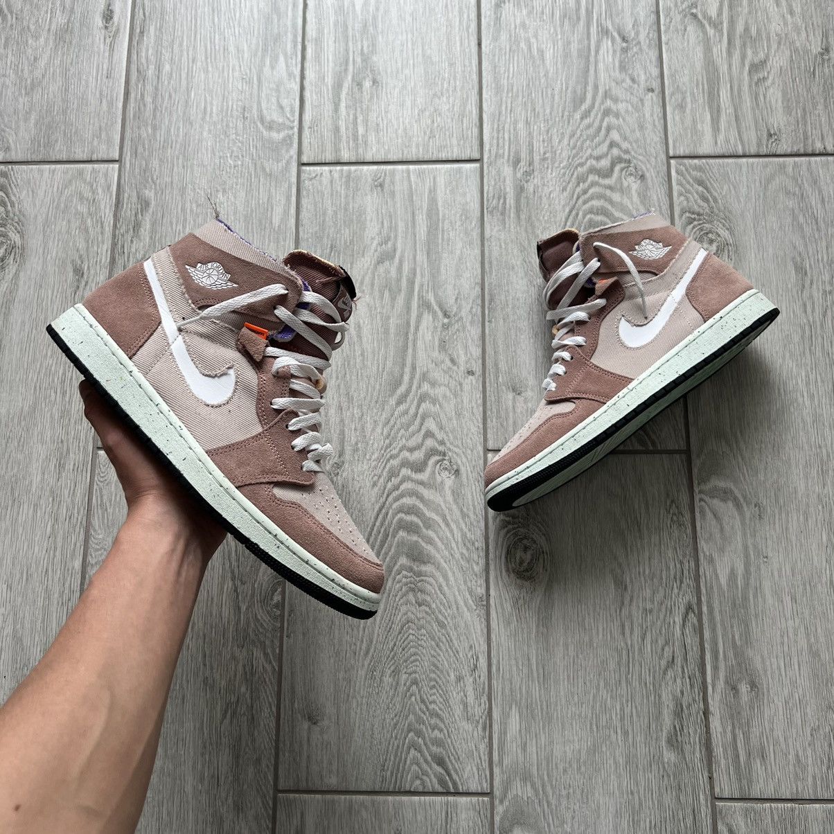 Jordan Nike Shoes Nike Jordan 1 Zoom Comfort High Fossil Stone Sneakers in Beige, Men's (Size 11.5)