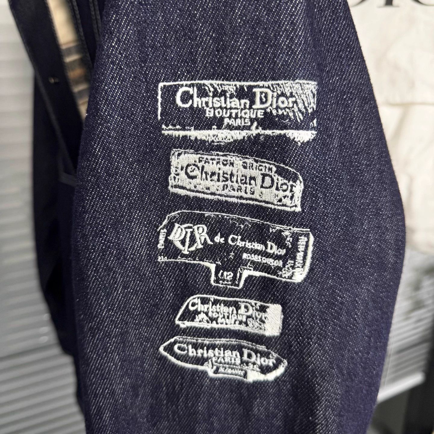 Dior DIOR SS25 Archives Labels Denim Jacket Corduroy Navy 37 Size US XS / EU 42 / 0 - 4 Thumbnail