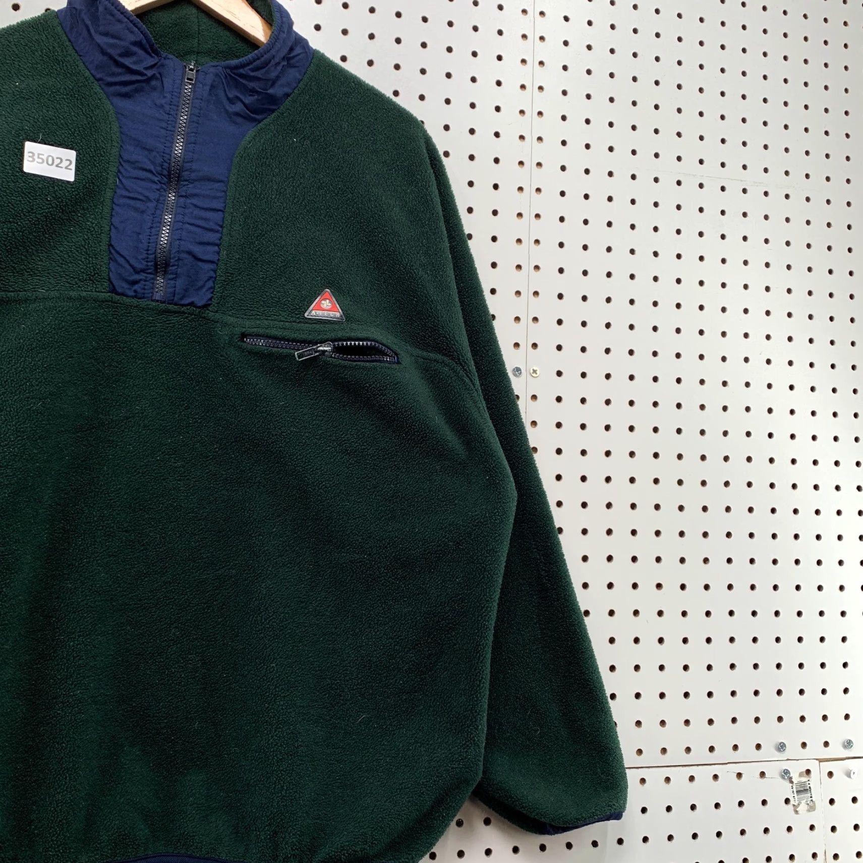 Abercrombie & Fitch VINTAGE Abercrombie & Fitch Jacket Pullover Fleece 1/4 Zip Mens Large Green 24x26 Winter, Spring, Fall Mens Size US L / EU 52-54 / 3 - 4 Thumbnail