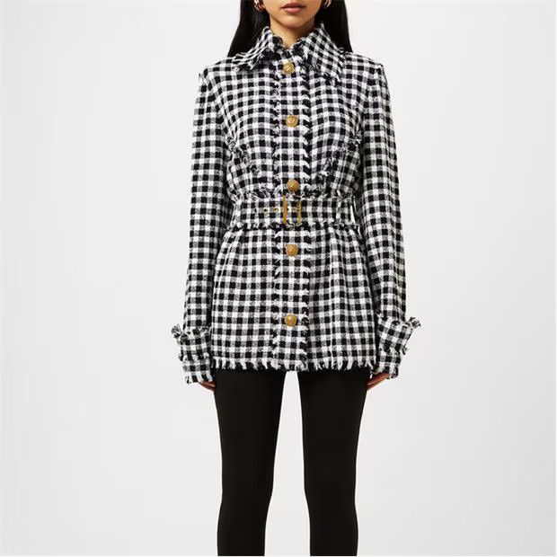 Balmain o1g2r1mq0924 Shirts in Noir & Blanc Size M / US 6-8 / IT 42-44 - 3 Thumbnail