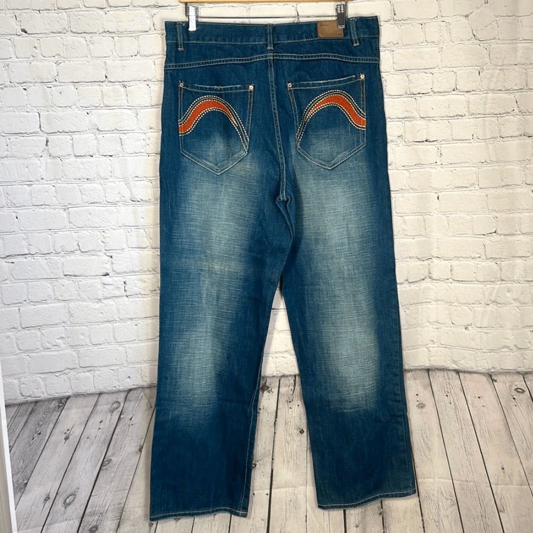 Vintage 96 North Baggy Loose Skater Jeans Jeans Men 36 Regular Cotton Blue 96 North Baggy Loose Skater Jeans Hip Hop 90s Mens Size US 36 / EU 52 - 2 Thumbnail