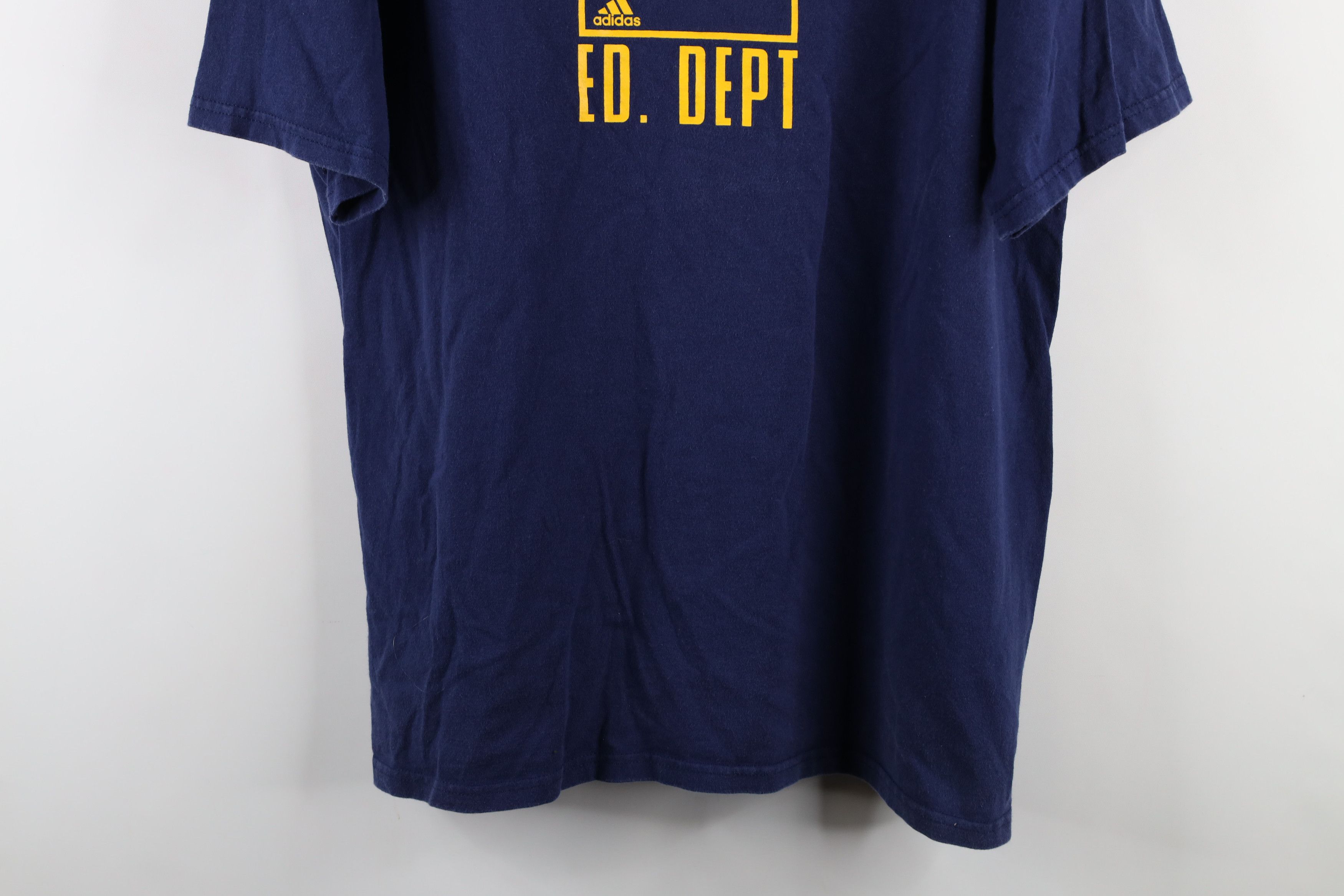 Adidas × Vintage Vintage Y2K Adidas Out Athletic Department T-Shirt Blue Size US M / EU 48-50 / 2 - 3 Thumbnail