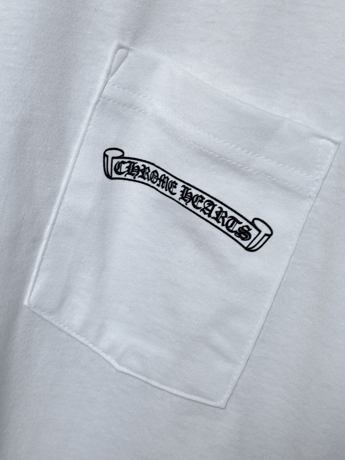 Chrome Hearts CHROME HEARTS | NEW | SCROLL BANNER LOGO TEE Size US XL / EU 56 / 4 - 5 Thumbnail