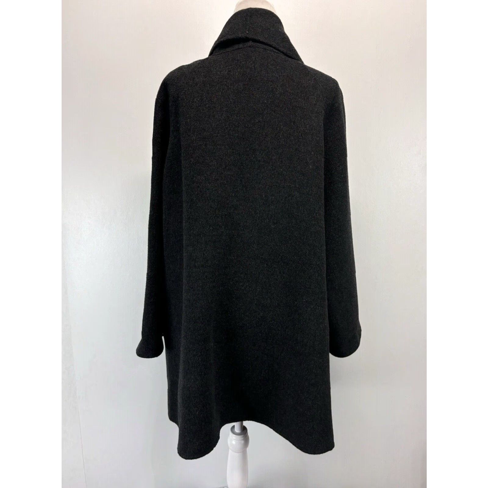 Eileen Fisher EILEEN FISHER Womens Wool Cardigan Sweater Jacket Gray XL Size XL / US 12-14 / IT 48-50 - 3 Thumbnail