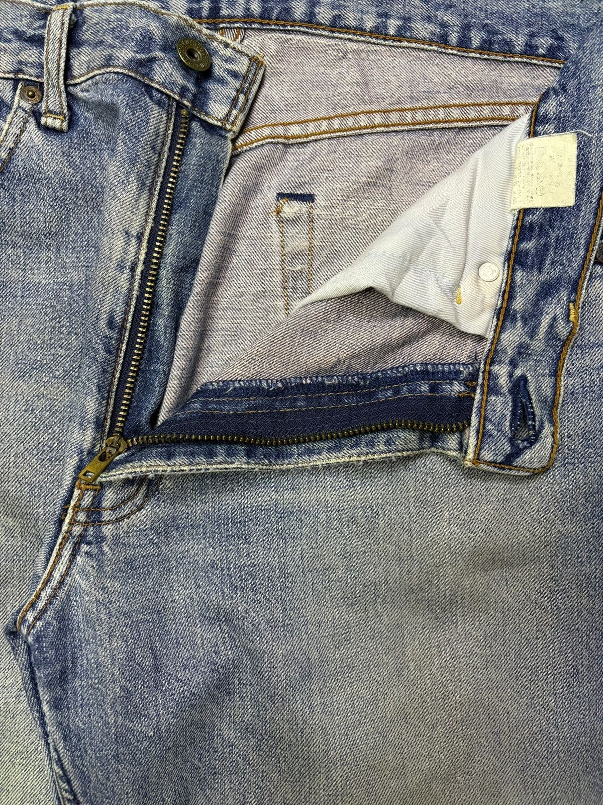 LVC × Levi's × Levi's Vintage Clothing Vintage 90s Levis 503 Mud Wash Distressed Ripped Baggy Jeans Size US 32 / EU 48 - 9 Thumbnail