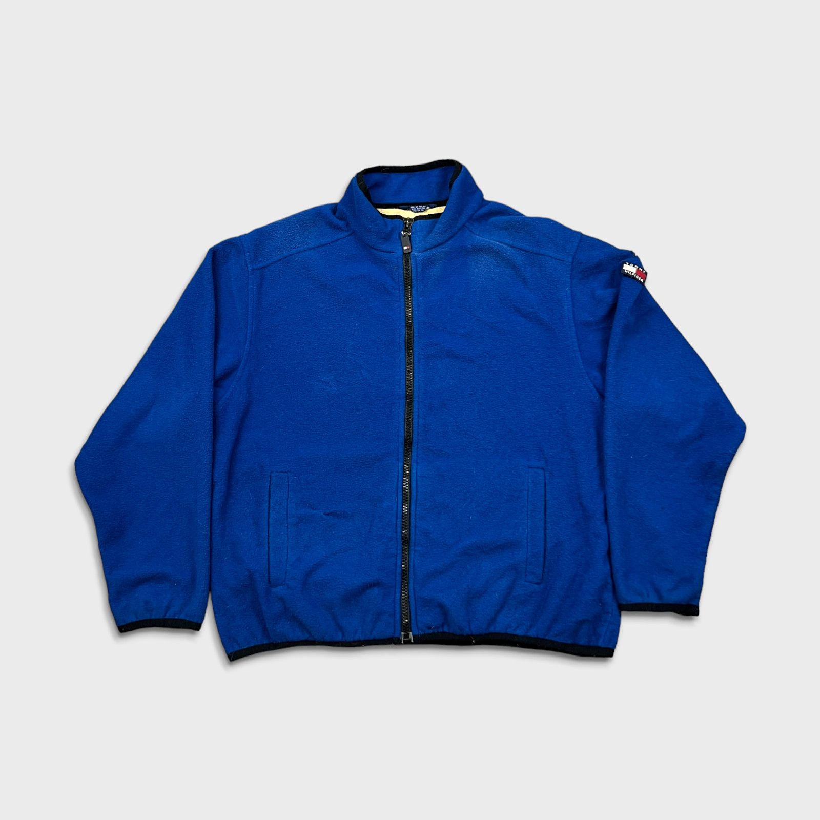 Tommy Hilfiger × Vintage Vintage 90s Tommy Hilfiger Fleece Large Full Zip Tommy Flag Size US L / EU 52-54 / 3 - 1 Thumbnail