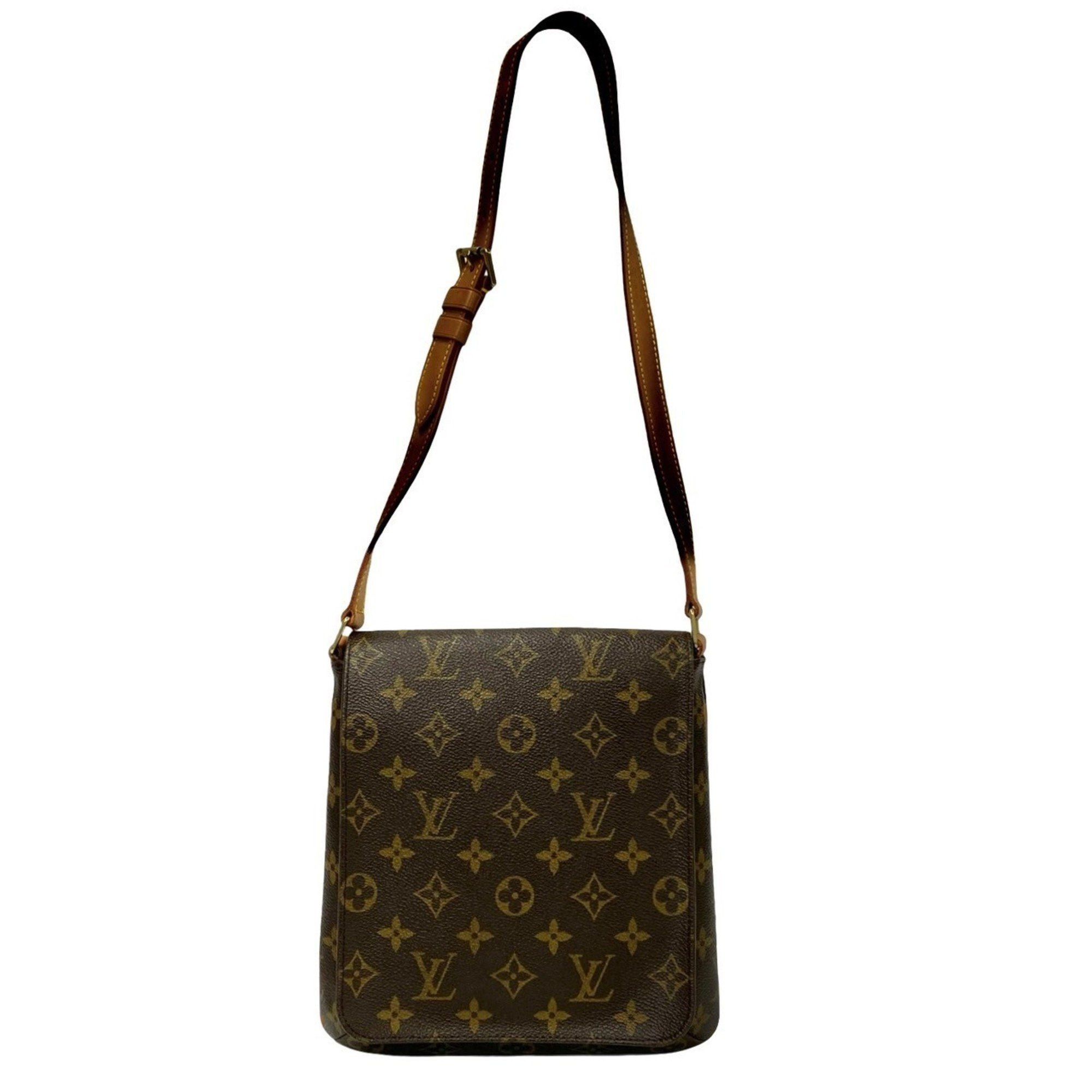 Louis Vuitton LOUIS VUITTON Musette Salsa Monogram Leather Mini Shoulder Bag/Pochette in Brown (25680) Size ONE SIZE - 1 Thumbnail