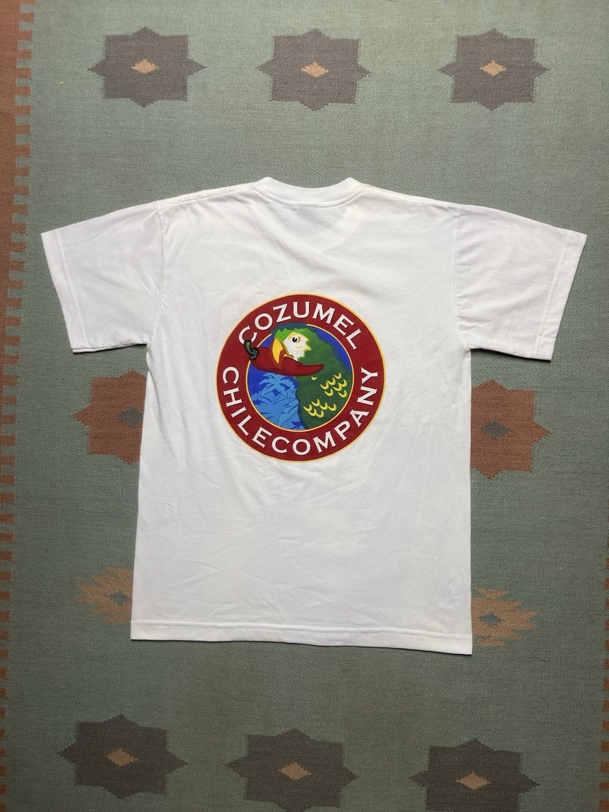 Vintage 90s t shirt Cozumel Chile Company pepper parrot Mexico large Size US L / EU 52-54 / 3 - 1 Thumbnail