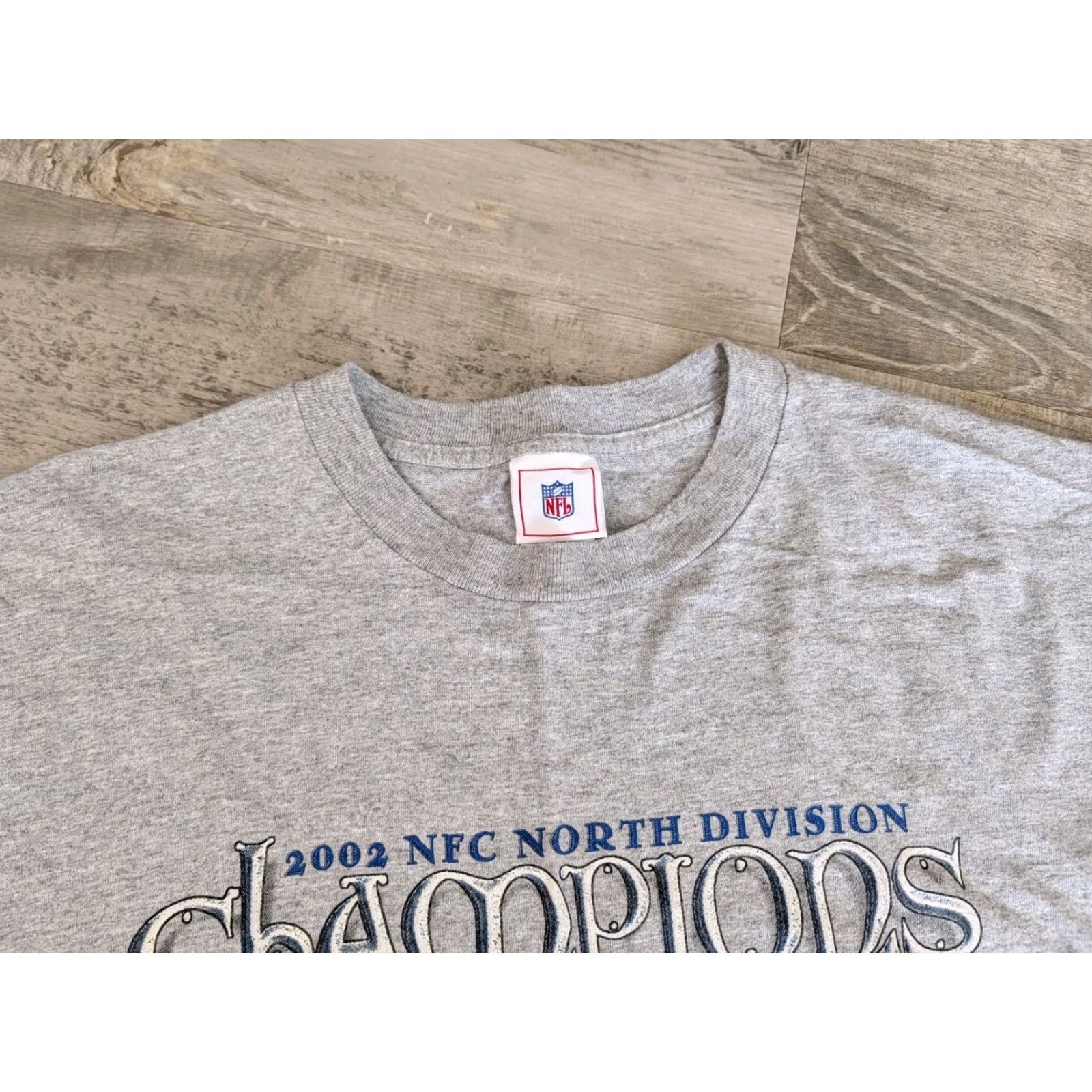 NFL Vtg NFL 2002 Green Bay Packers NFC Conference Champions Tee Shirt Sz 3XL Gray Size US XXL / EU 58 / 5 - 3 Thumbnail