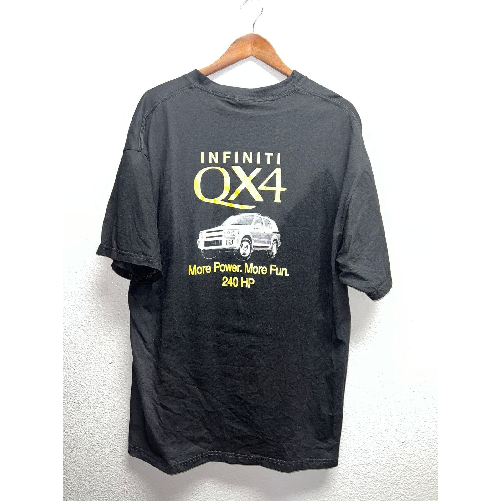 Hanes Vintage Infiniti Shirt QX4 More Power More Fun 240 HP Tee XL Size US XL / EU 56 / 4 - 1 Thumbnail