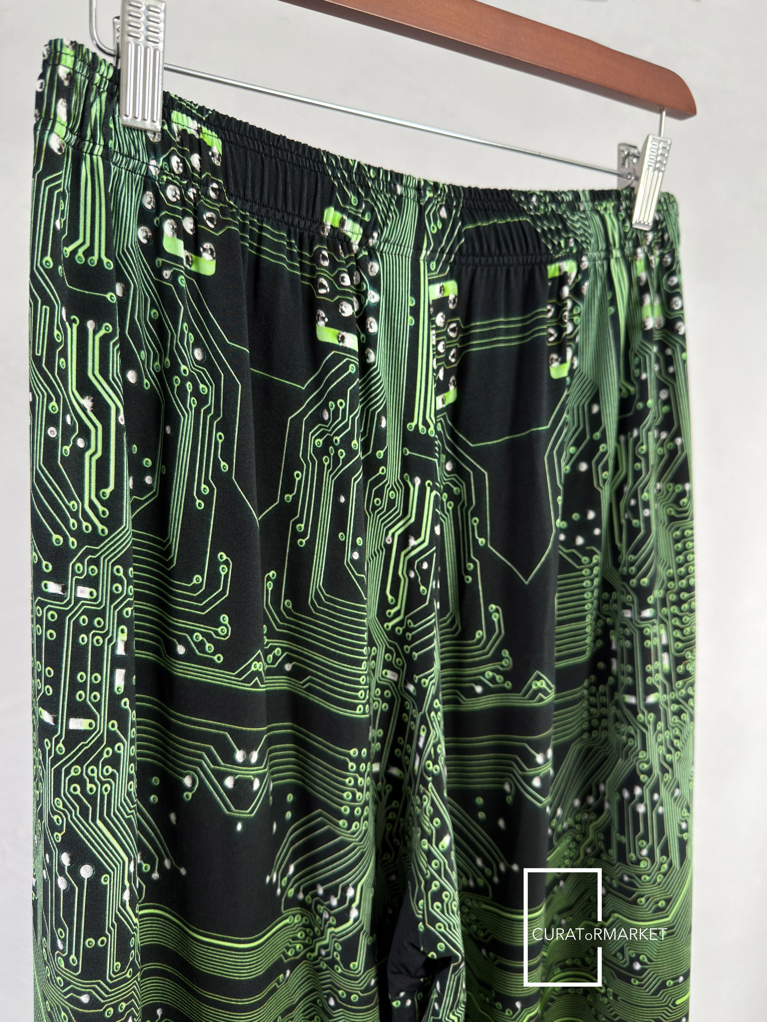 Vetements Small GRAIL Cyber Circuit Crypto Print Wide Leg Pants FW22 Size US 30 / EU 46 - 6 Thumbnail