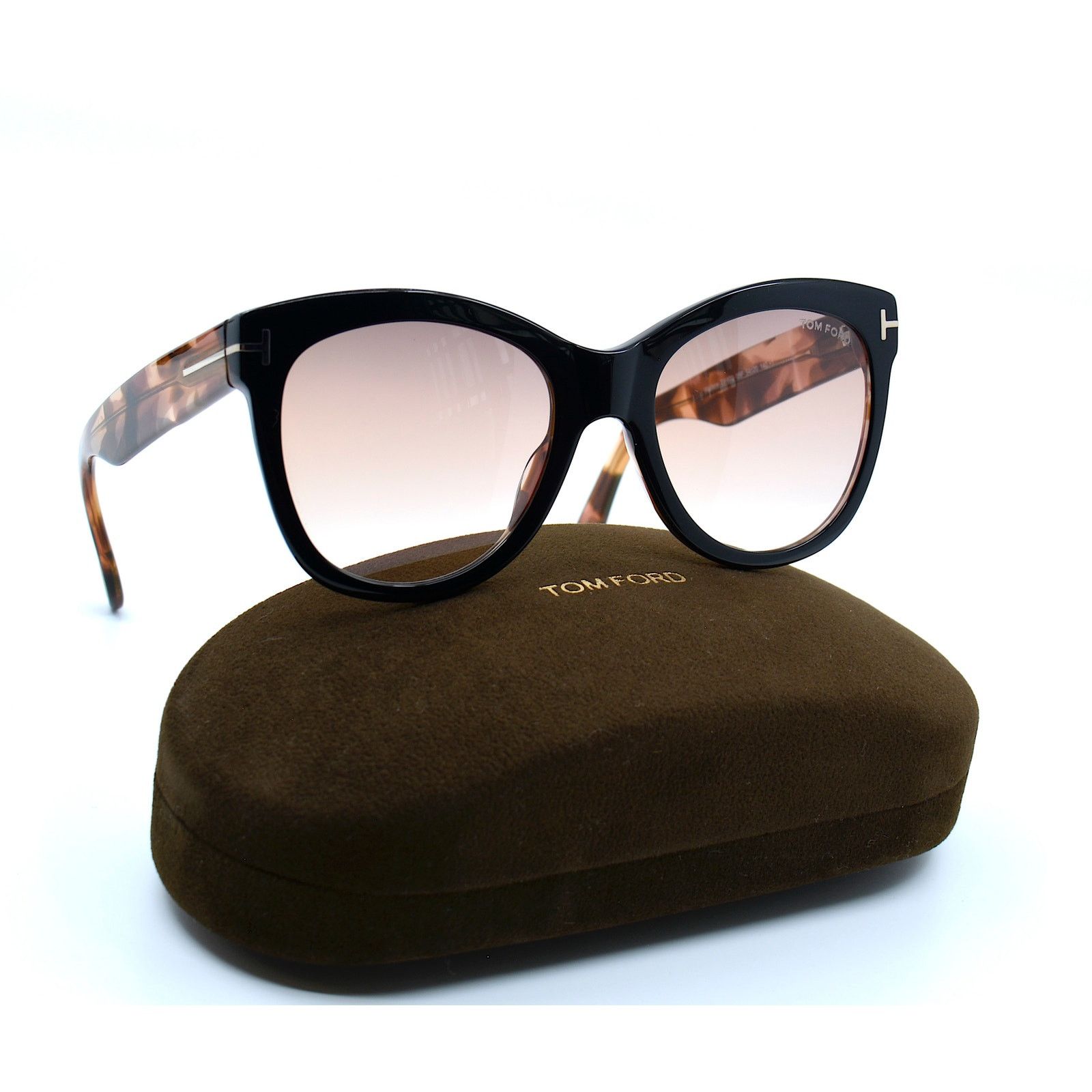 Tom Ford TOM FORD WALLACE TF870 05F BLACK/ HAVANA BROWN SUNGLASSES Size ONE SIZE - 10 Thumbnail