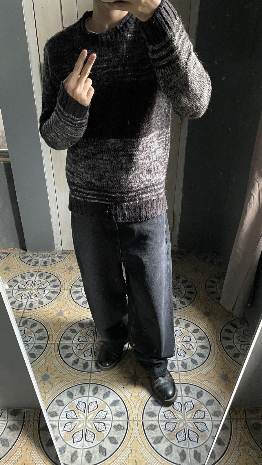 Other The Best Jeans Marl Knit Sweater - Vintage Melange Grey Size US M / EU 48-50 / 2 - 12 Thumbnail
