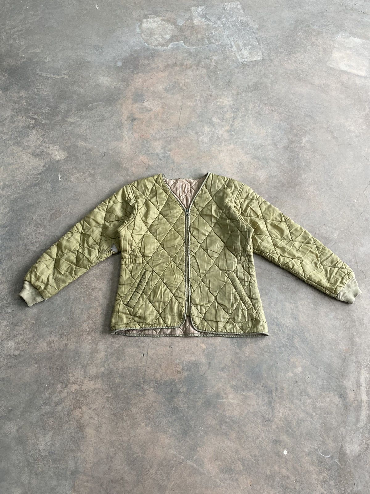 Japanese Brand × Vintage SICK WW2 QUILTED CARDIGAN JACKET 60s 70s LGB Size US S / EU 44-46 / 1 - 2 Thumbnail