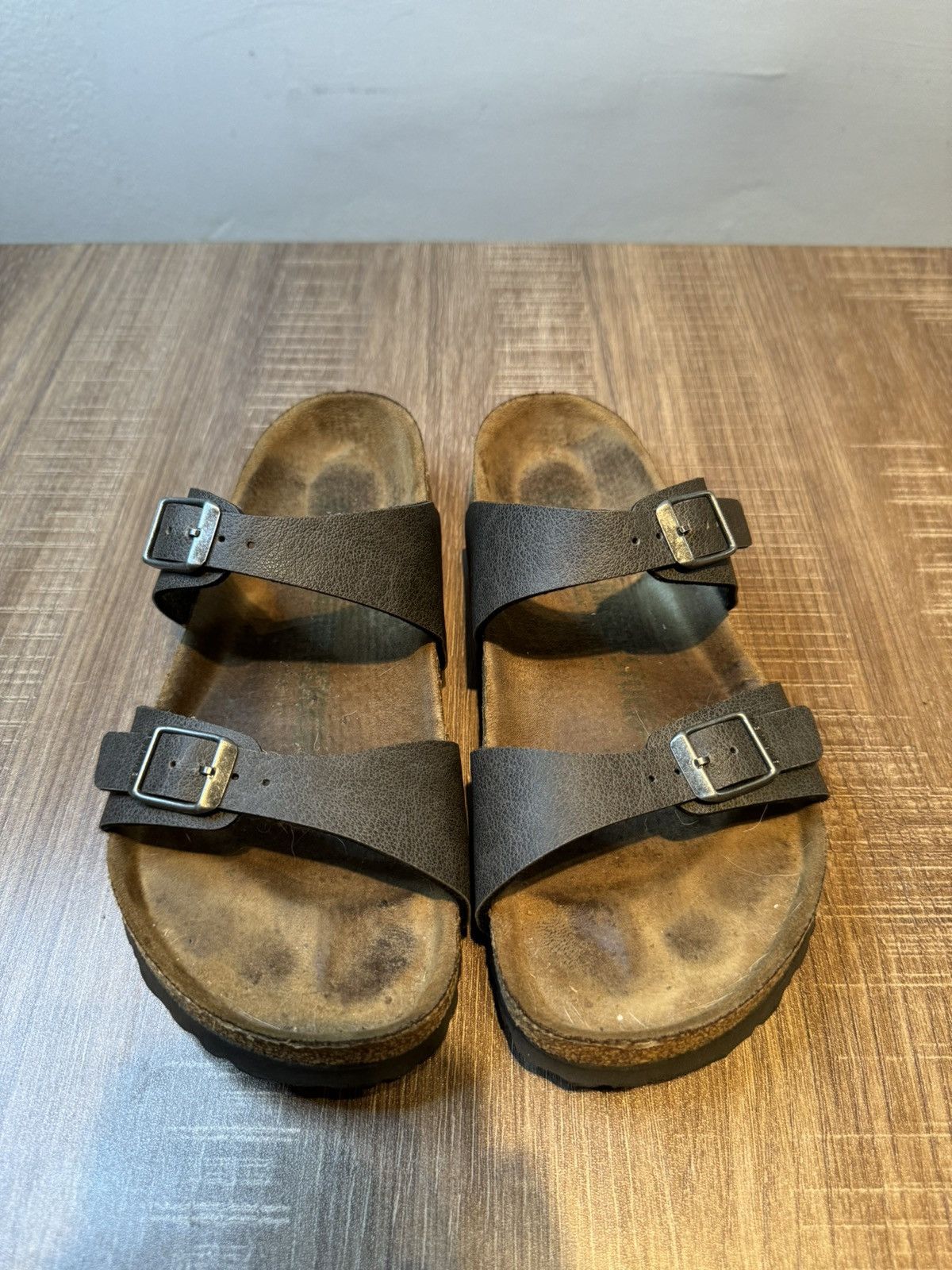 Birkenstock Birkenstock Arizona Sandals 36 Womens 5/ 5.5 Leather Slip On Size US 5.5 / IT 35.5 - 3 Thumbnail