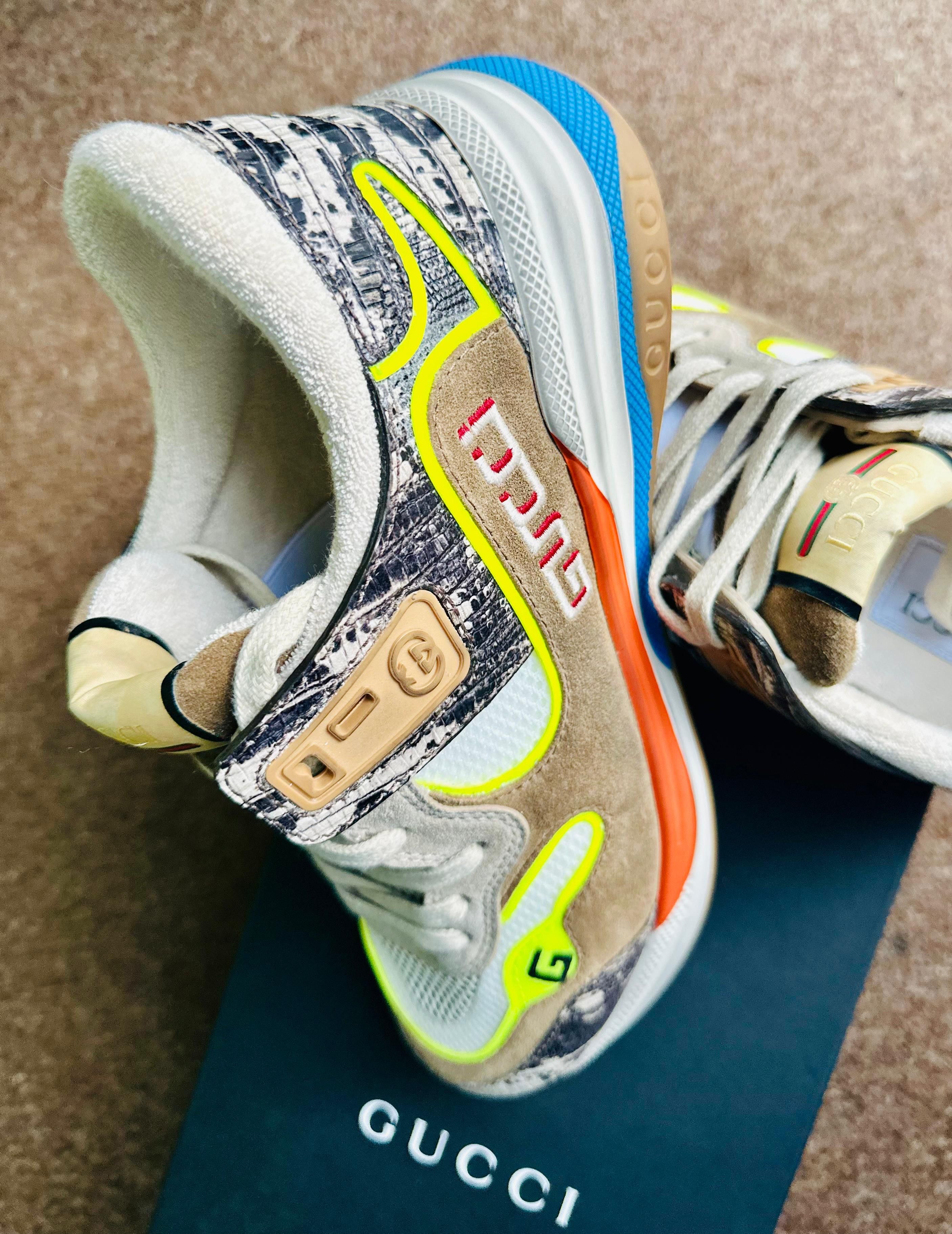 Gucci Men's Gucci sneaker leather - multicolor Size US 8.5 / EU 41-42 - 5 Thumbnail
