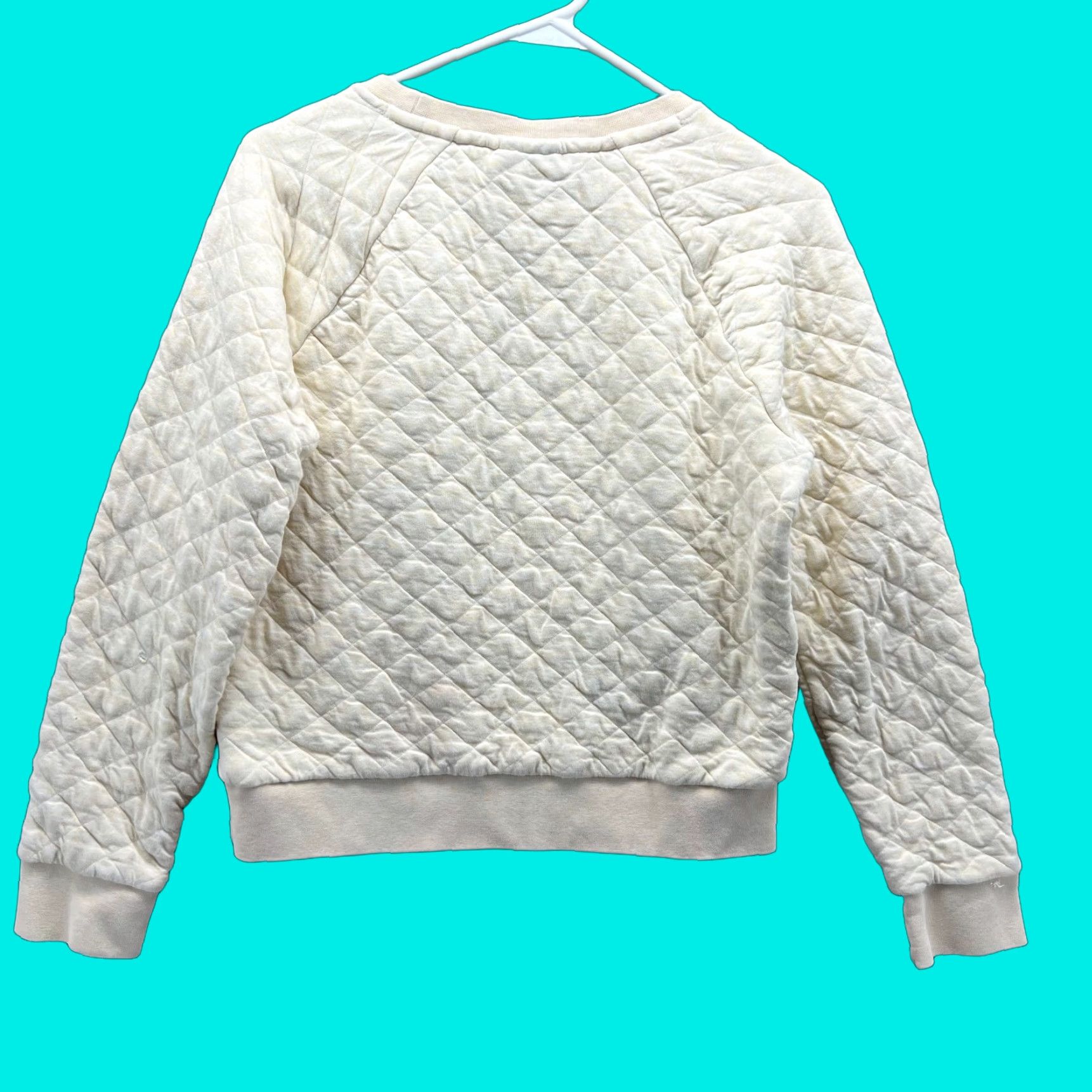 Patagonia VINTAGE Patagonia Sweater Womens Small Crewneck Pullover Beige Quilted 25310 Size S / US 4 / IT 40 - 1 Thumbnail