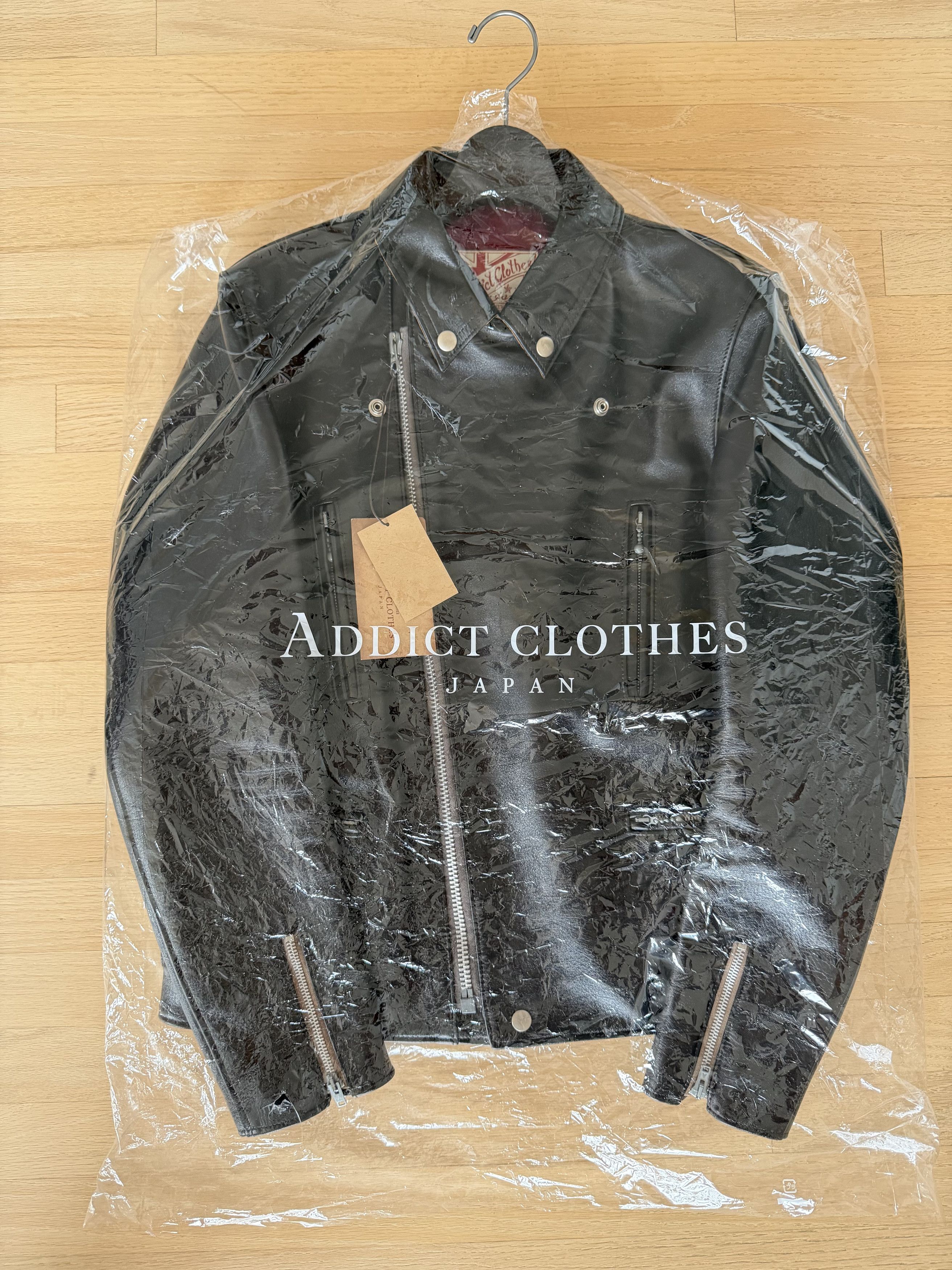 ADDICT ADDICT AD-02L DOUBLE RIDERS JACKET HORSE TEA CORE Size US L / EU 52-54 / 3 - 2 Thumbnail