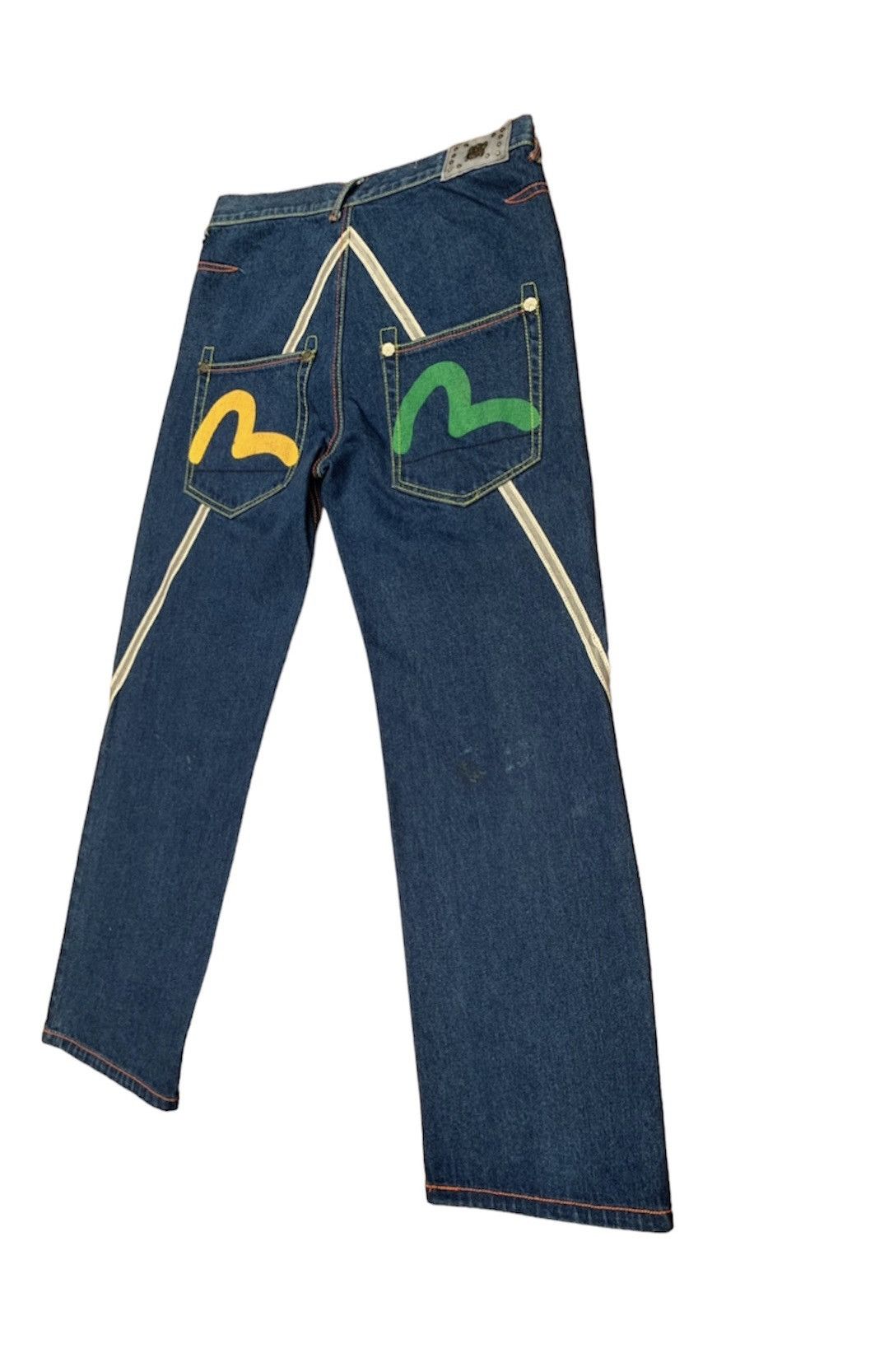 Vintage REVE Evisu Logo Japanese Denim Pants Size US 34 / EU 50 - 6 Thumbnail