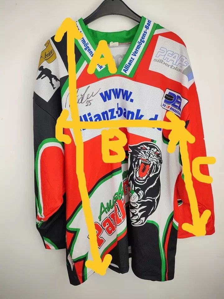 Vintage Vintage 1999 Augsburger Panther Game Worn Jersey Team Signed Size US XL / EU 56 / 4 - 13 Thumbnail