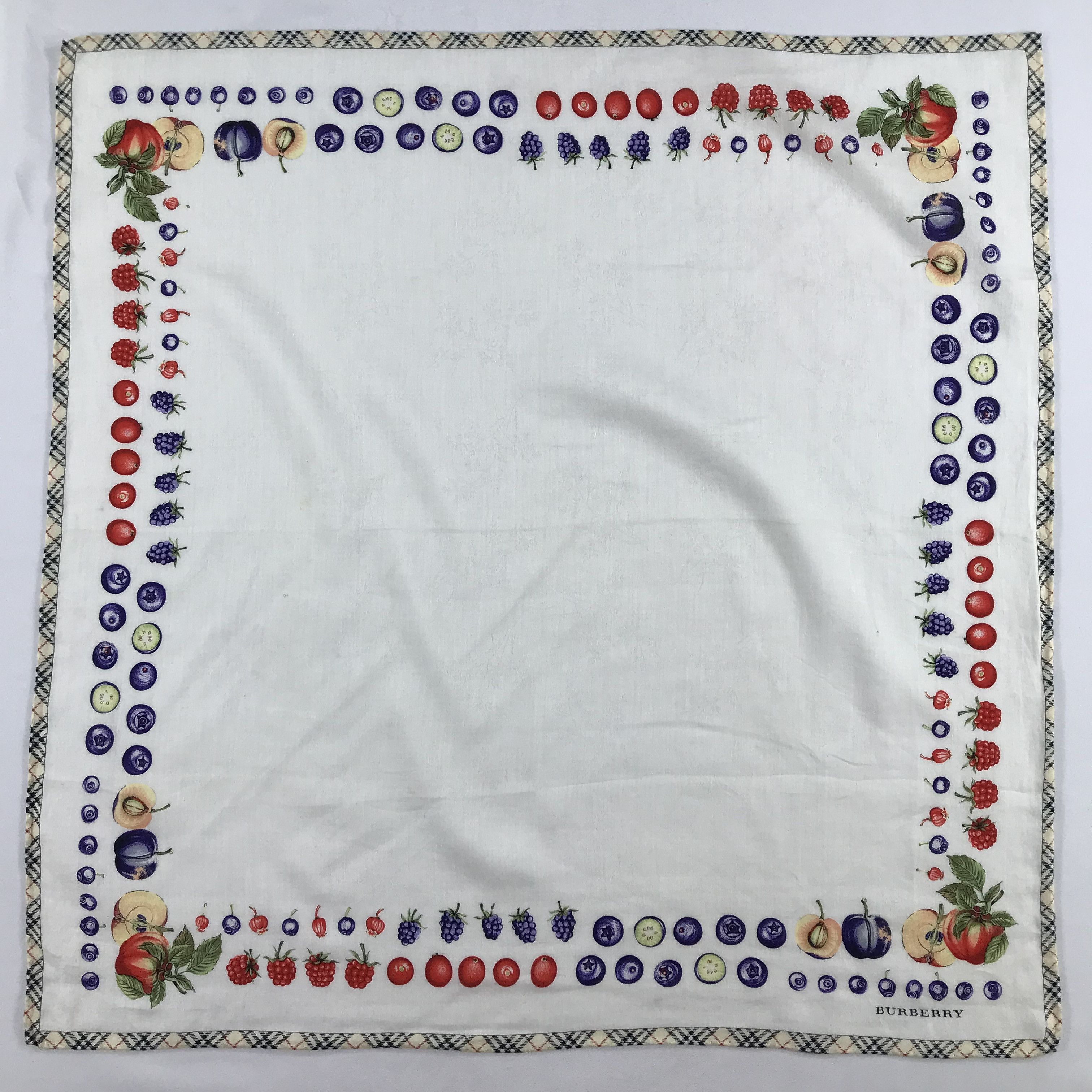 Burberry × Vintage Burberry Bandana / Handkerchief / Neckerchief - S2191 Size ONE SIZE - 1 Thumbnail