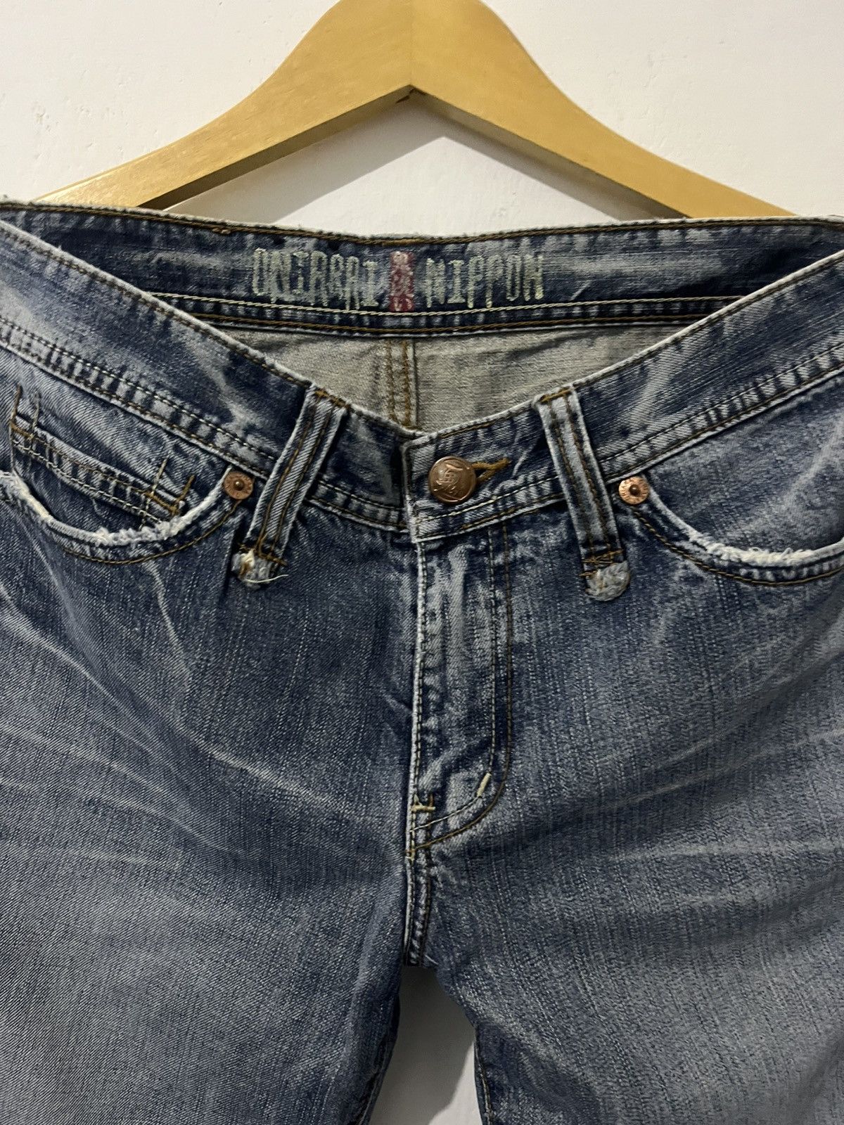 Blue Blue Japan Vintage Blue Way Japan Oniarai Nippon Embroidered Jeans Size US 31 - 5 Thumbnail