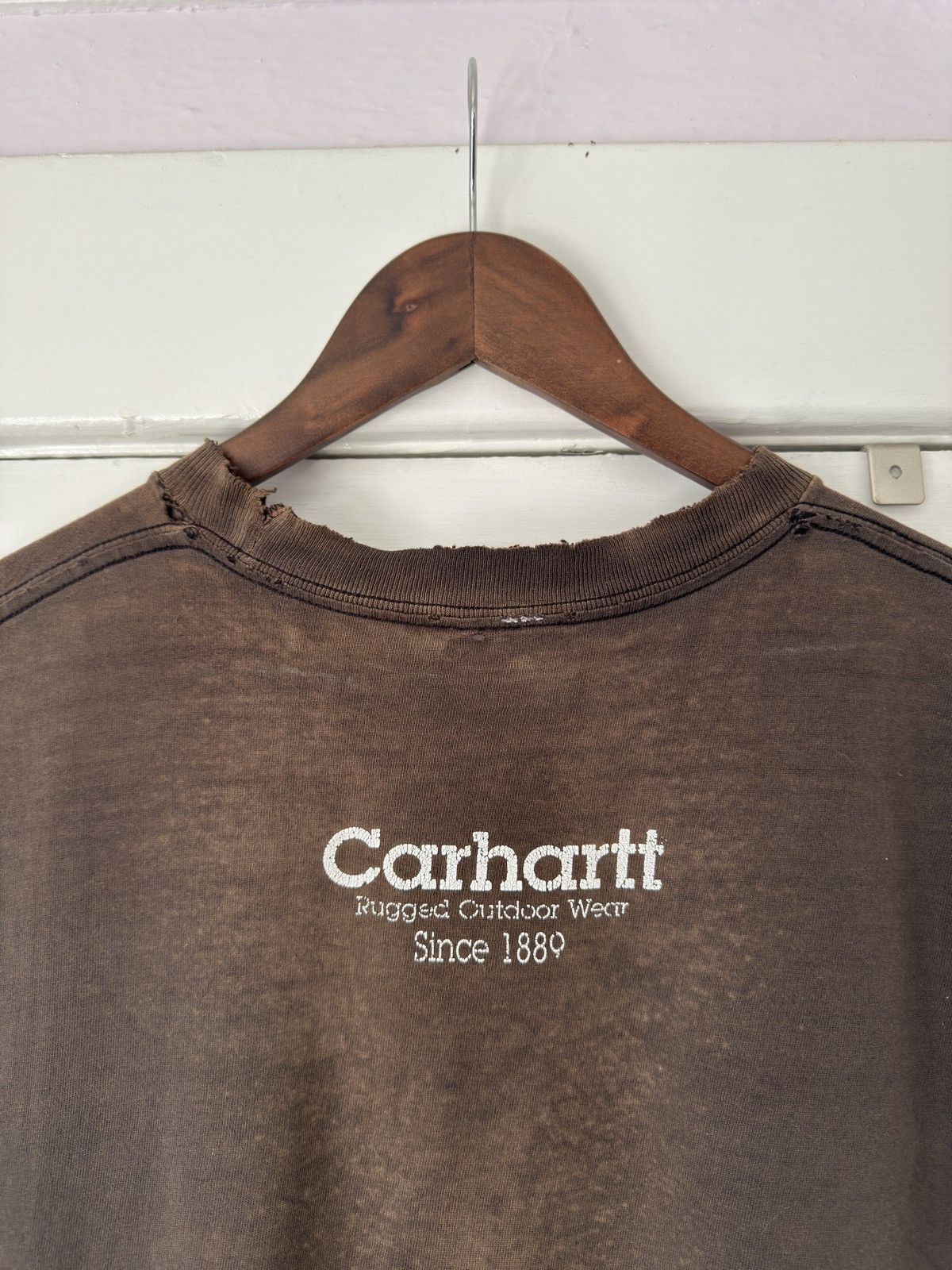 Carhartt Sun Faded Carhartt Script Spellout Cutoff Tee Size US XL / EU 56 / 4 - 5 Thumbnail