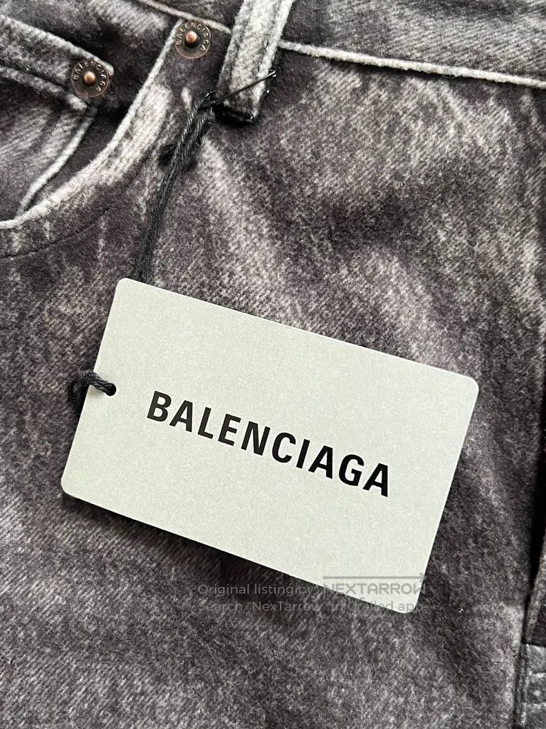 Balenciaga Balenciaga size M Printed Denim Pants Size US 27 - 4 Thumbnail