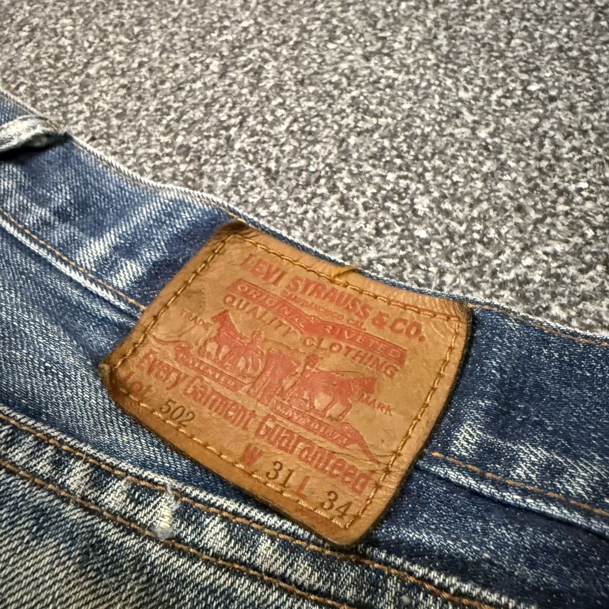 Levi's Vintage Clothing Vintage Levis 502-03 Rusty Dirty Aging Distressed Denim Size US 31 - 9 Thumbnail