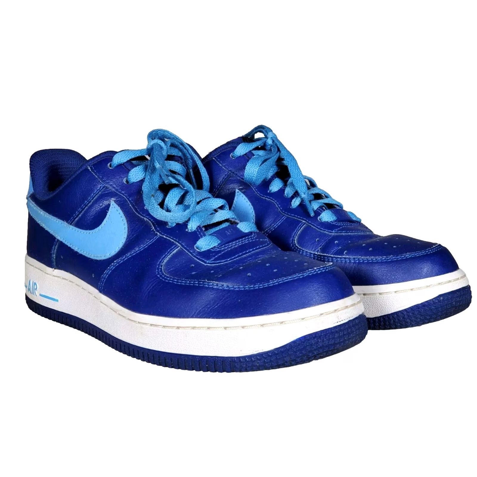 Nike Nike Air Force 1 Low iD By You - Womens Sneakers - Premium Blue - AQ3778-992 - Comfortable Shoes - Official Size US 10 / IT 40 - 2 Thumbnail