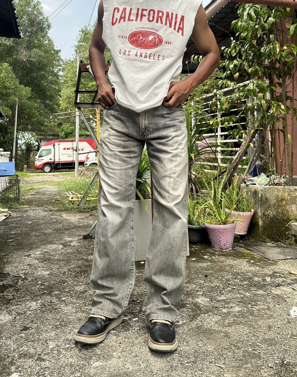 Edwin 👹Vintage Edwin 503s Washed Baggy Jeans Size US 30 / EU 46 - 4 Thumbnail