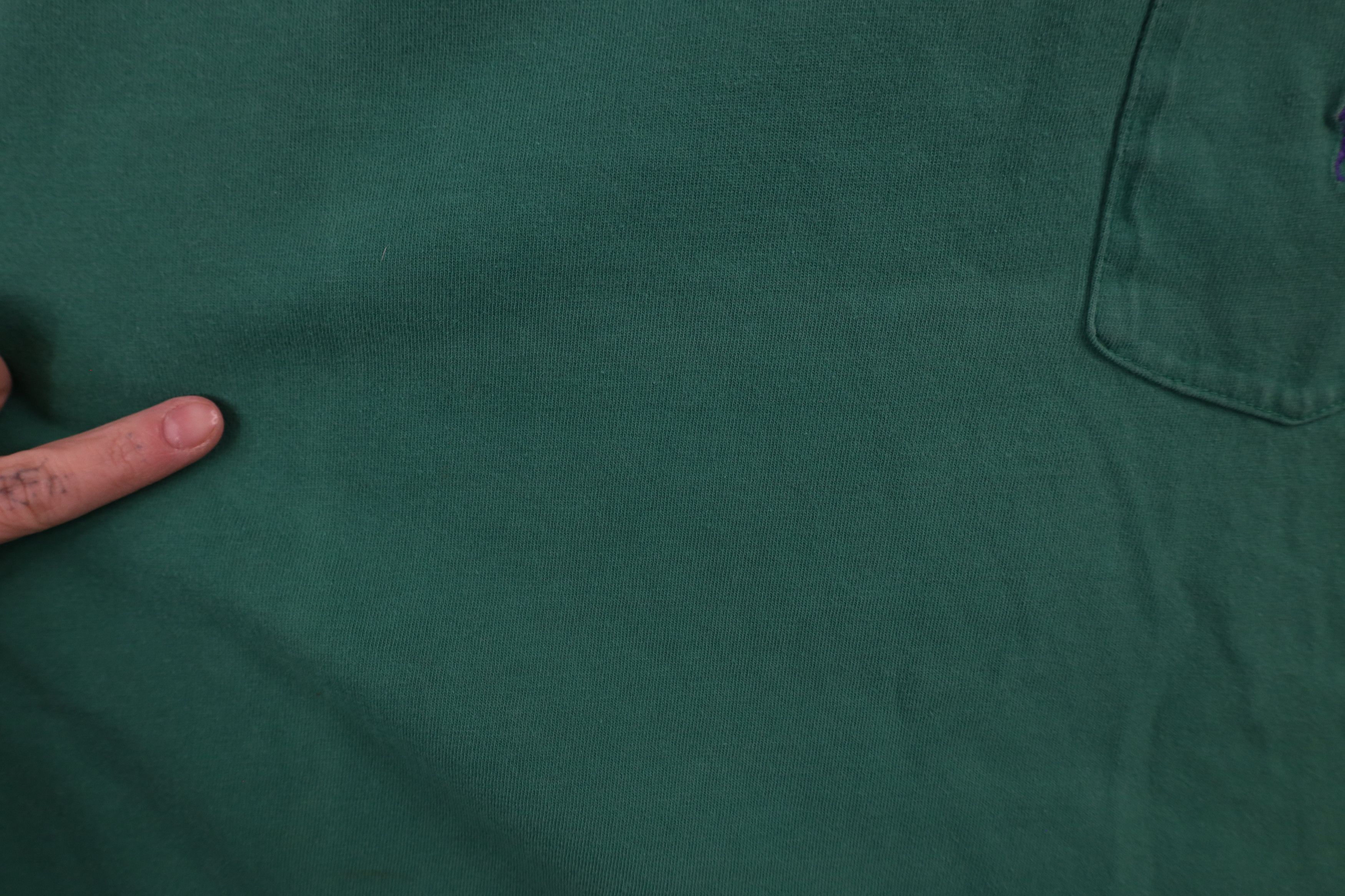 Ralph Lauren × Vintage Vintage 90s Ralph Lauren Short Sleeve Pocket T-Shirt Green Size US XL / EU 56 / 4 - 7 Thumbnail