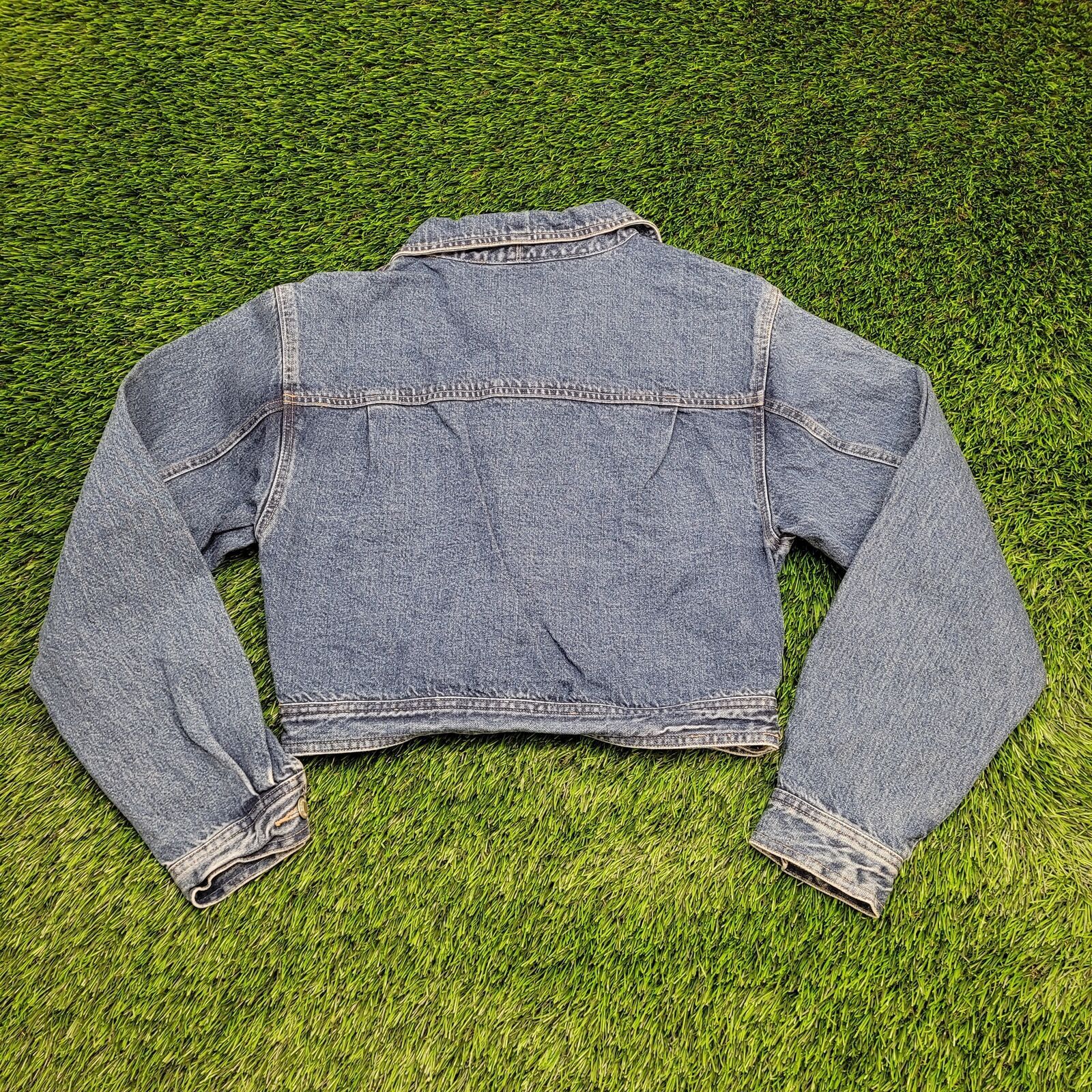 Gap VTG GAP Cropped Denim Jacket Womens 2XS/XS Belted Waist Size XS / US 0-2 / IT 36-38 - 7 Thumbnail