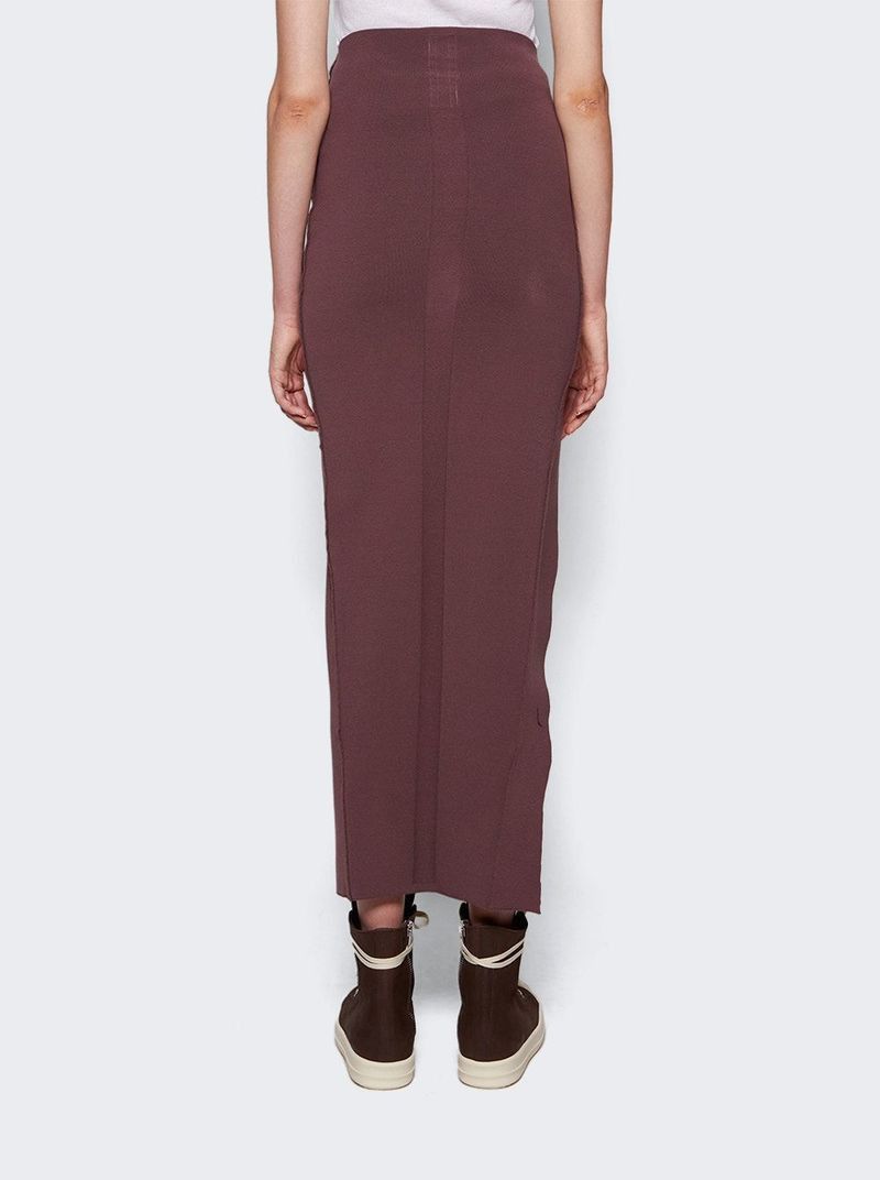 Rick Owens o1y0126 Midi Skirt in Mauve Size 27" / US 4 / IT 40 - 4 Thumbnail