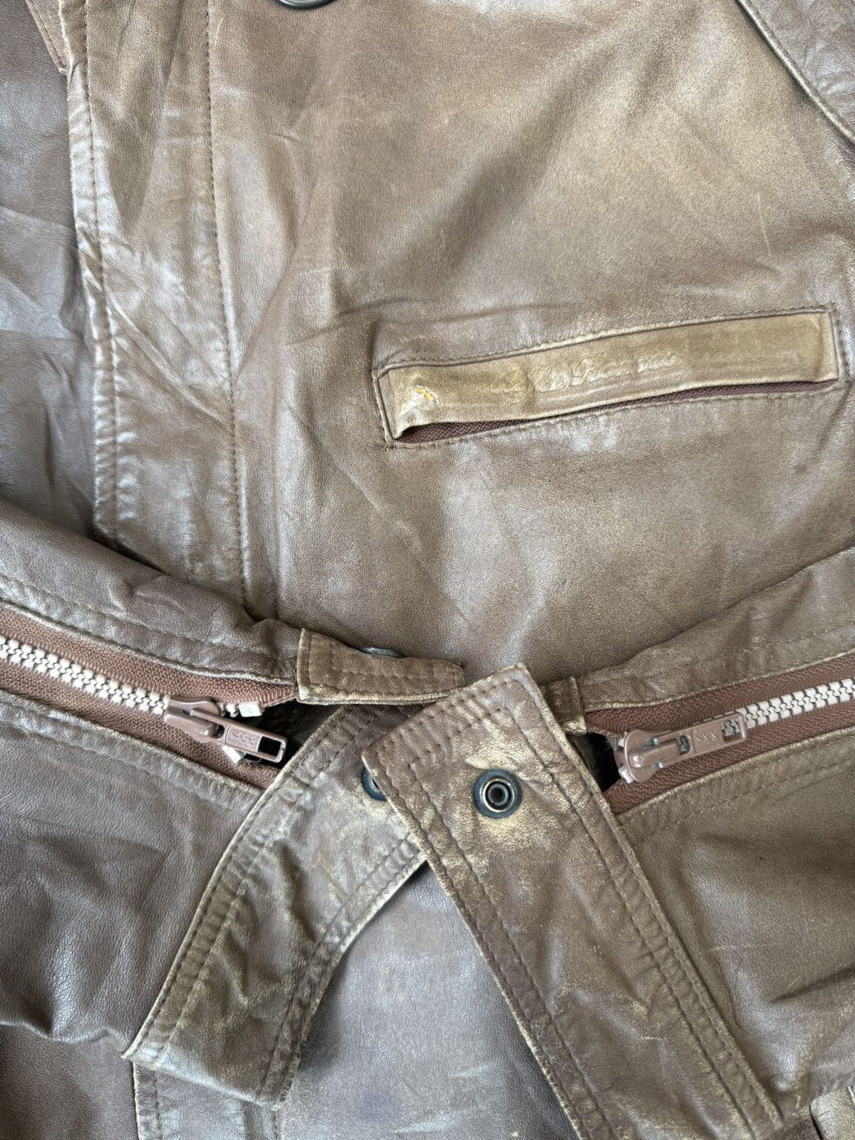 Genuine Leather ALFAROMEO VINTAGE LATHER JACKET Size US M / EU 48-50 / 2 - 4 Thumbnail