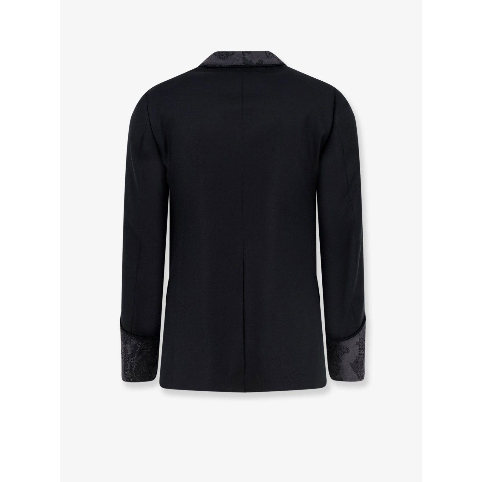 Dolce & Gabbana DOLCE & GABBANA Black Virgin Wool Blend Blazer New & Authent Size US M / EU 48-50 / 2 - 2 Thumbnail