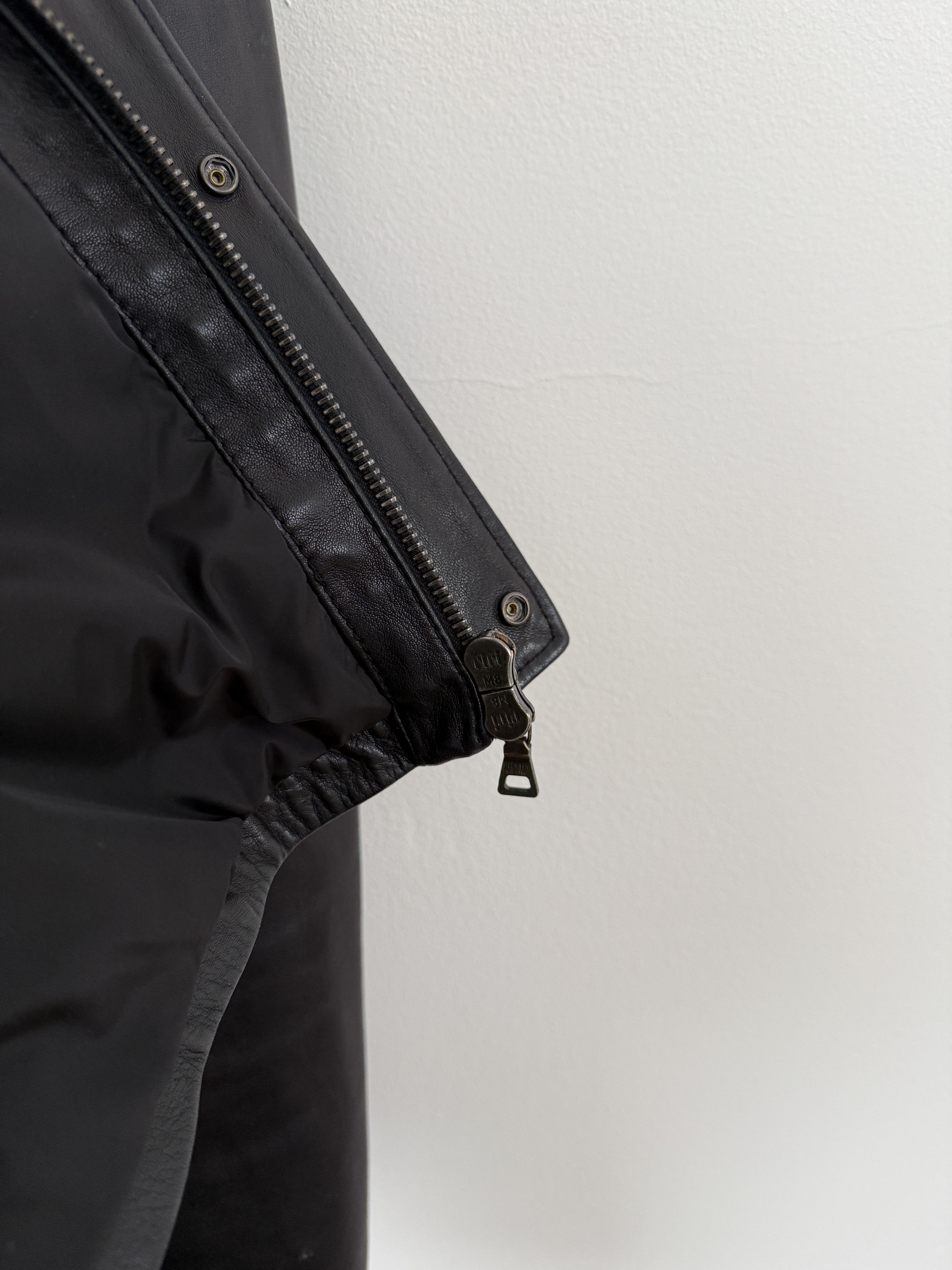 Prada 2000s Leather Moto Jacket Size US L / EU 52-54 / 3 - 20 Thumbnail