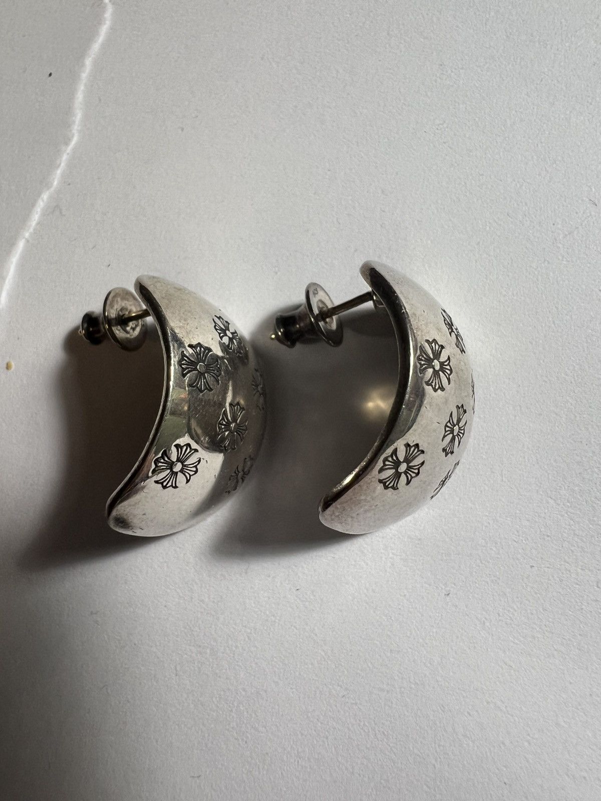 Chrome Hearts Chrome Hearts Hoop Earrings Size ONE SIZE - 2 Thumbnail