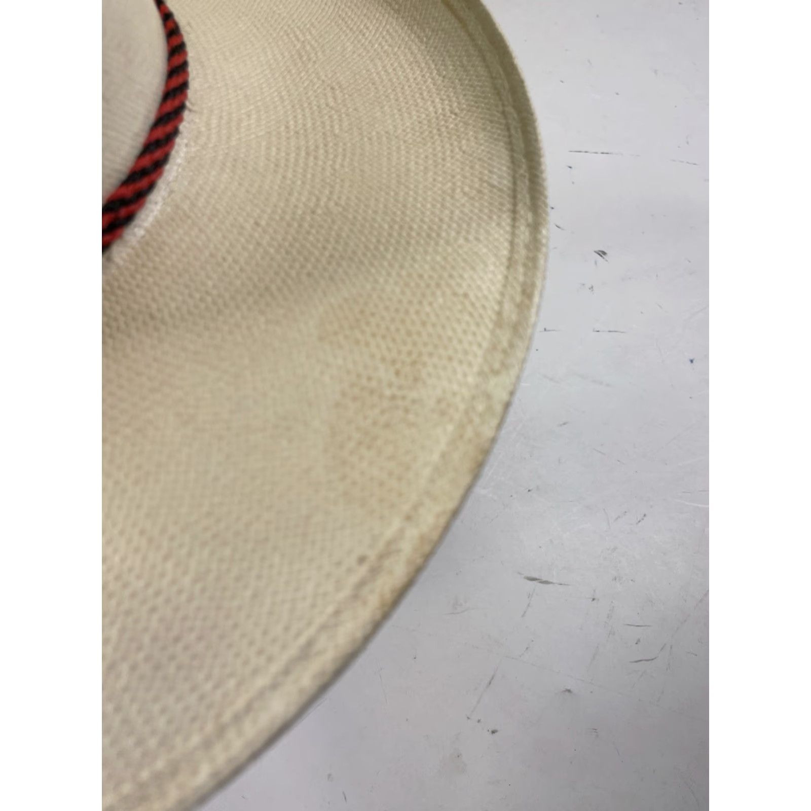 CO VINTAGE American Hat Co Cowboy Hat 6 1/2 Beige Leather Straw Wide Brim Men's Outdoor Western Cowboy Hat Mens Size ONE SIZE - 3 Thumbnail