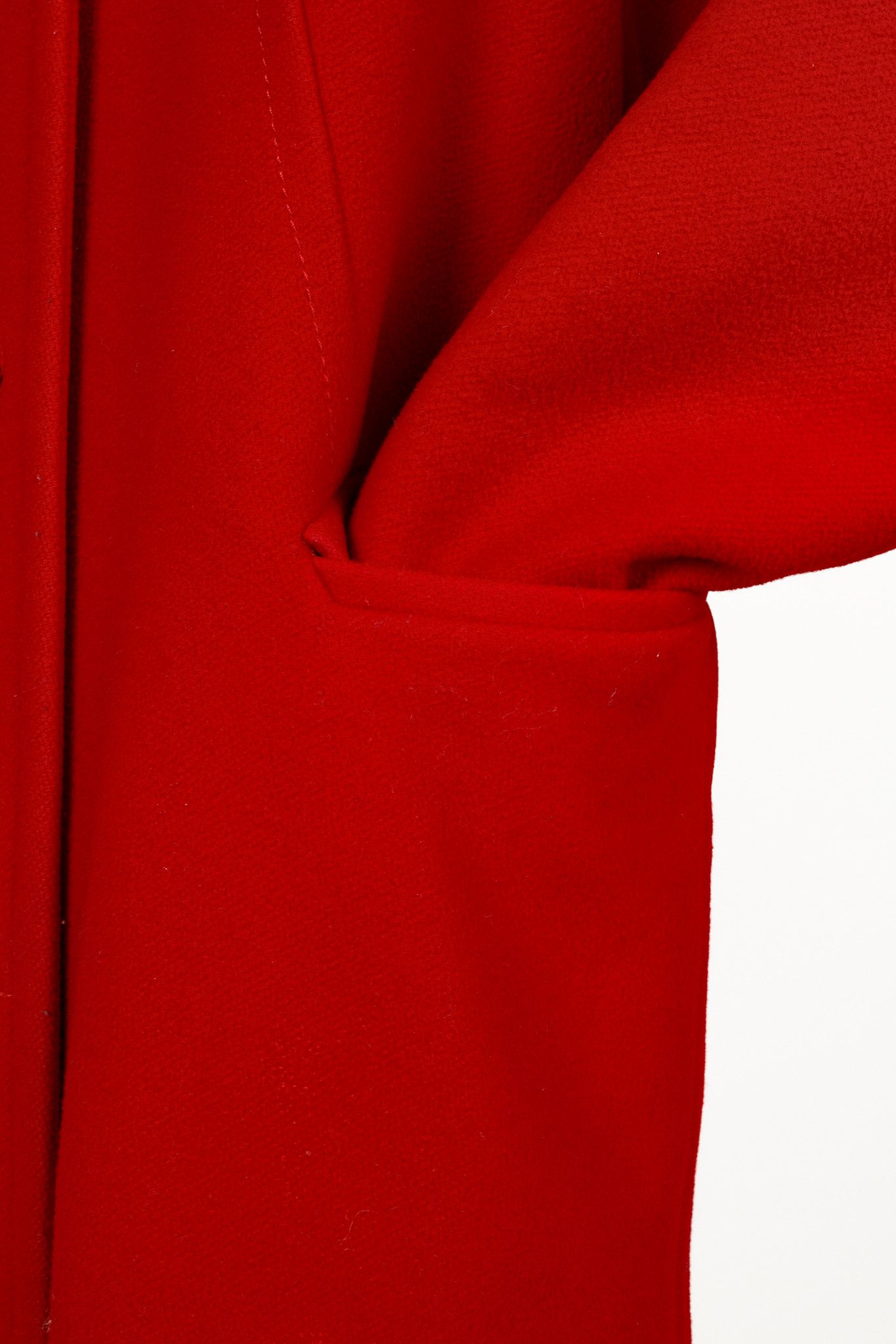 Hobbs London Hobbs Red Wool & Cashmere Blend Double-Breasted Coat Size M / US 6-8 / IT 42-44 - 7 Thumbnail
