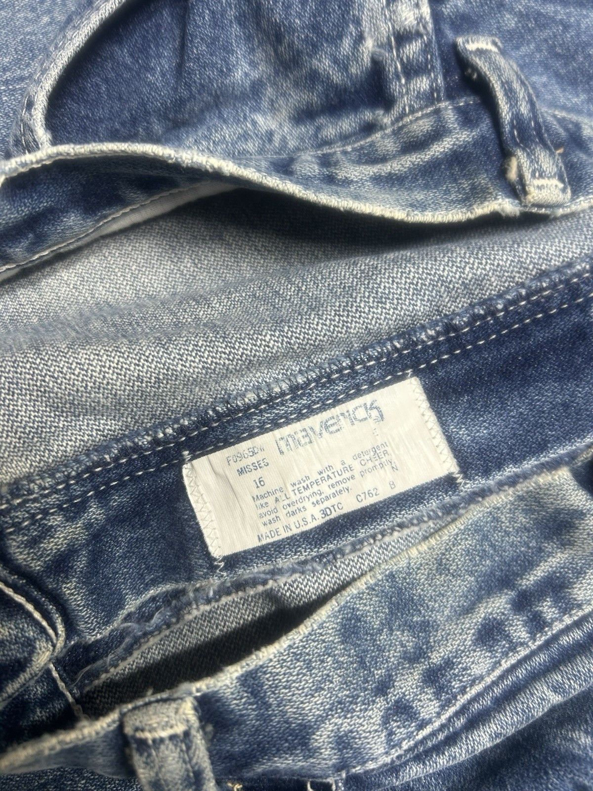 Vintage Vintage 70s Maverick jeans faded bootcut flare 16 31x34 Size 31" - 5 Thumbnail