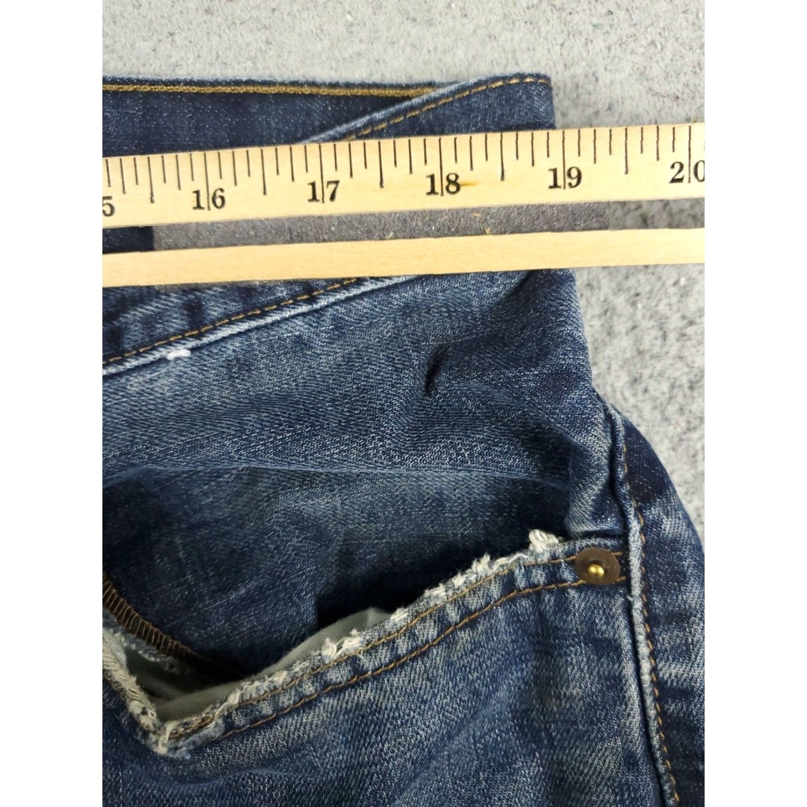 Levi's Levis 505 Mens 38x32 Extra Large XL Blue Casual Straight Leg Denim Jeans Pants Size US 38 / EU 54 - 4 Thumbnail